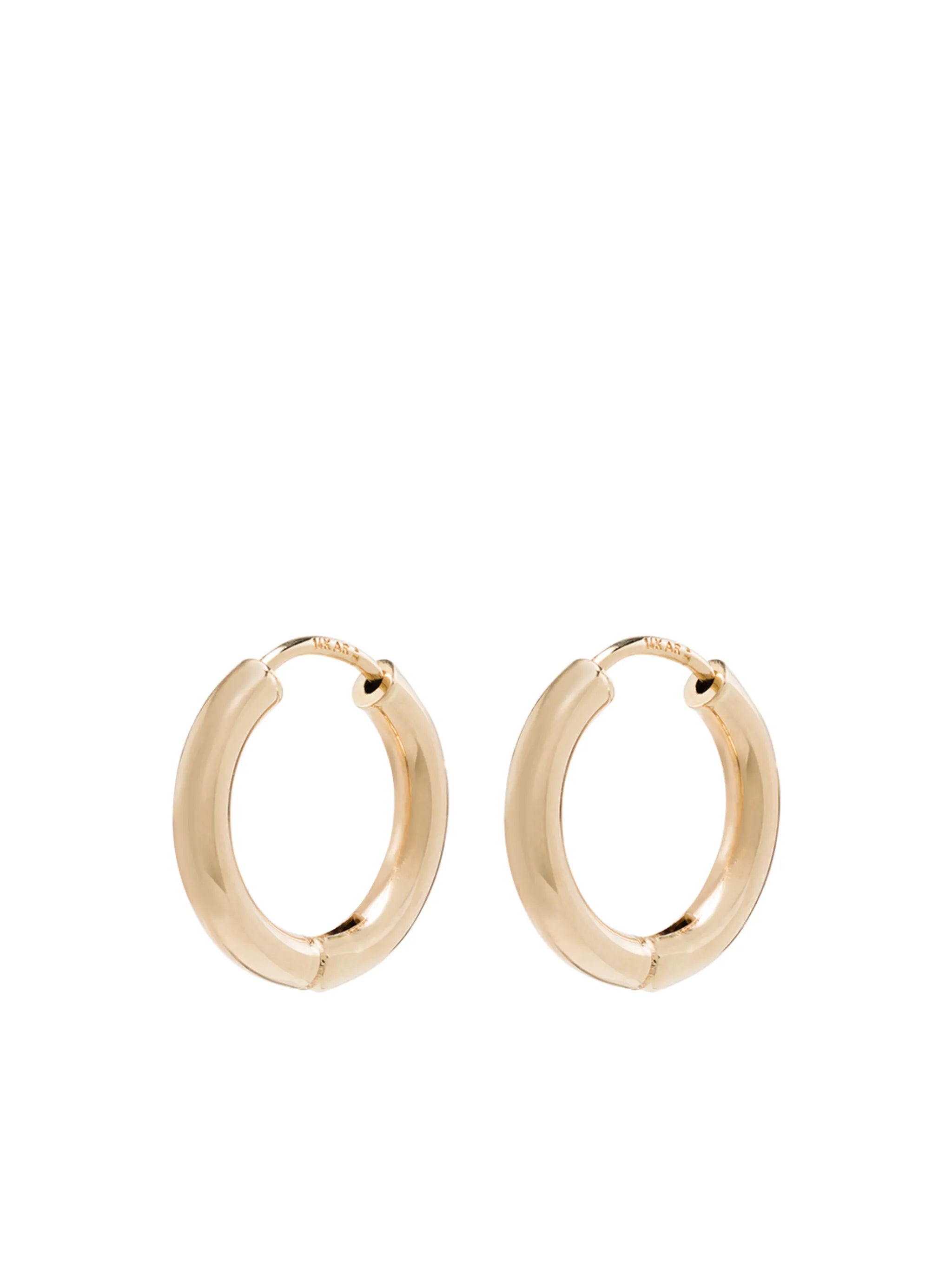 14kt yellow gold small hoop earrings