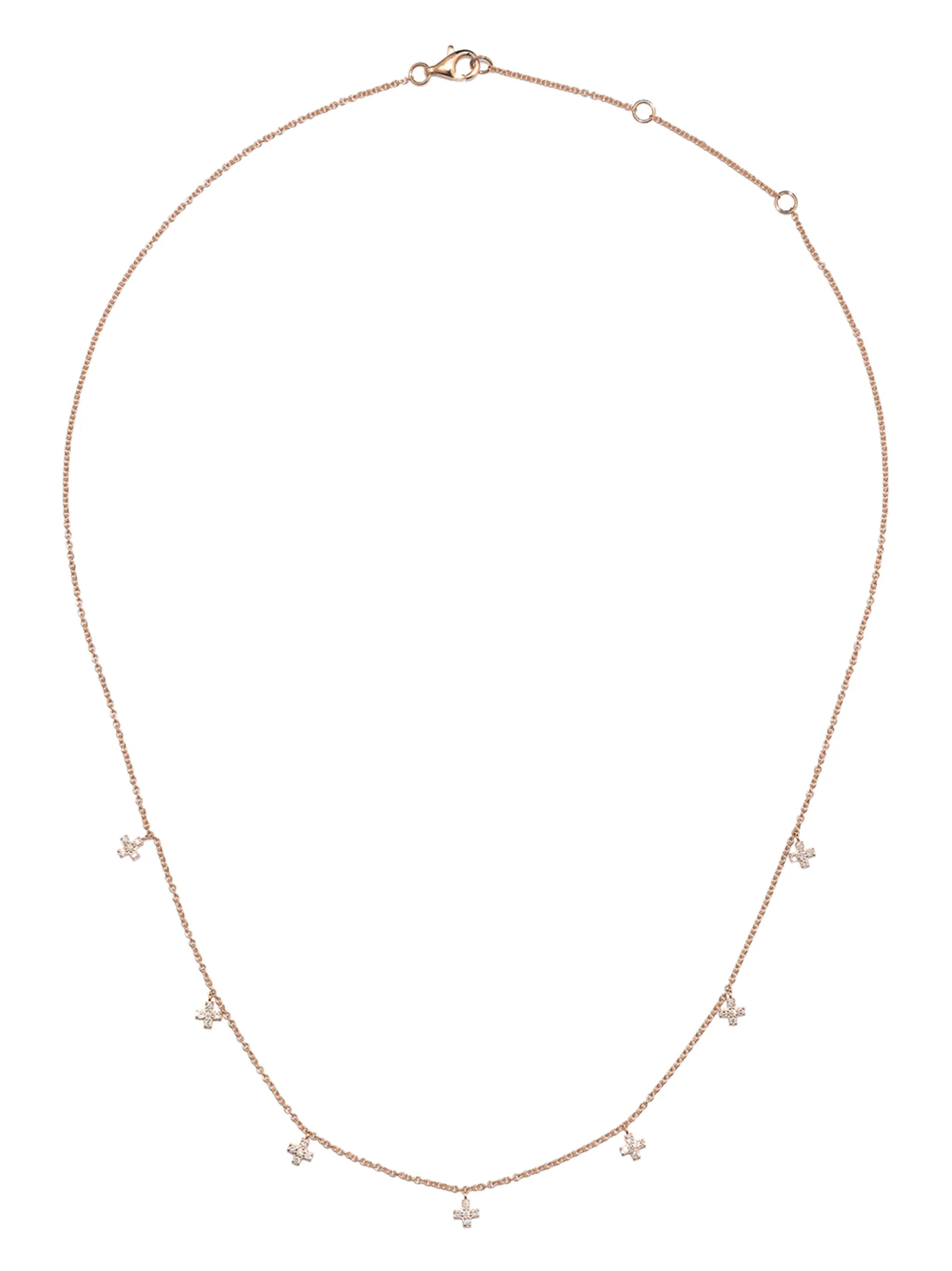 Tiny Crosses charm necklace