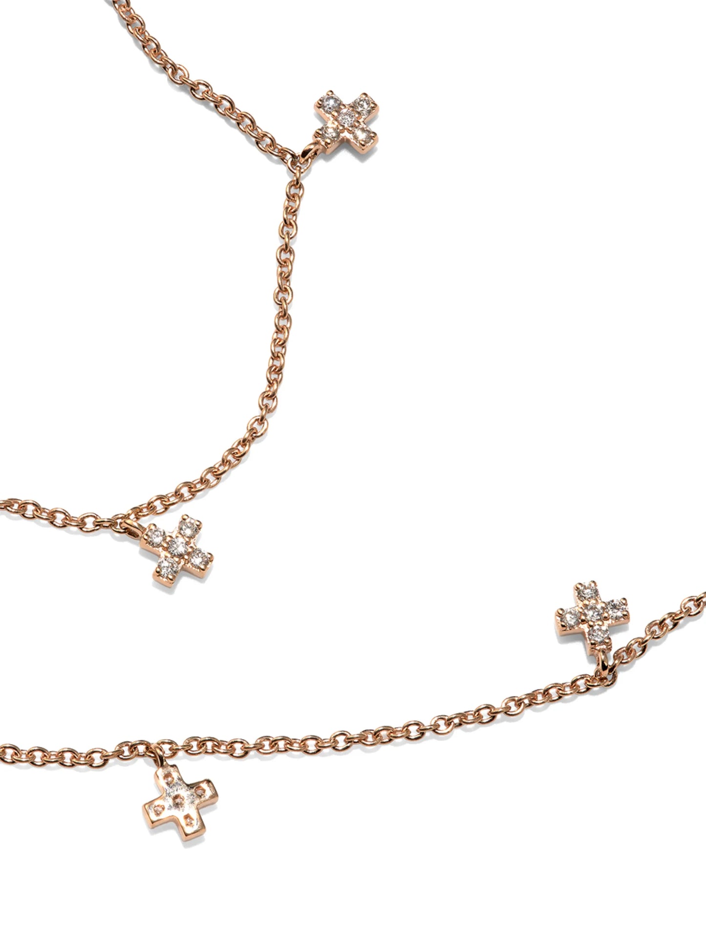 Tiny Crosses charm necklace