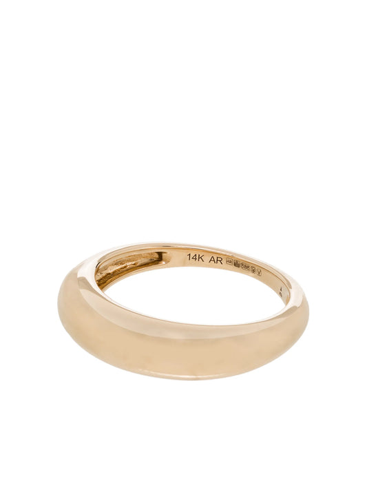 14kt yellow gold polished stackable ring