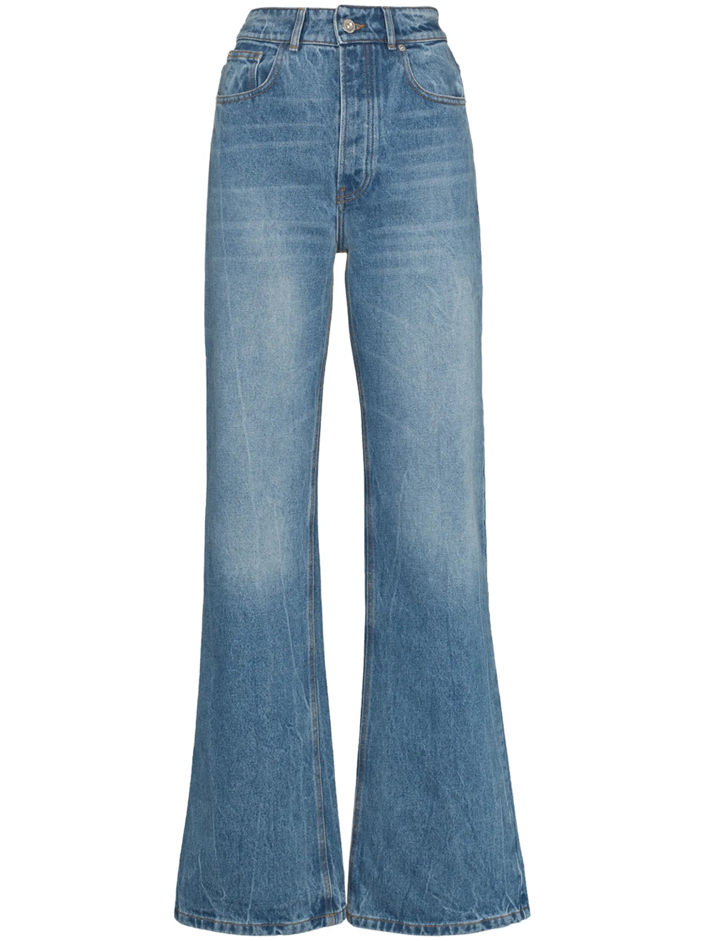 high-rise wide-leg jeans