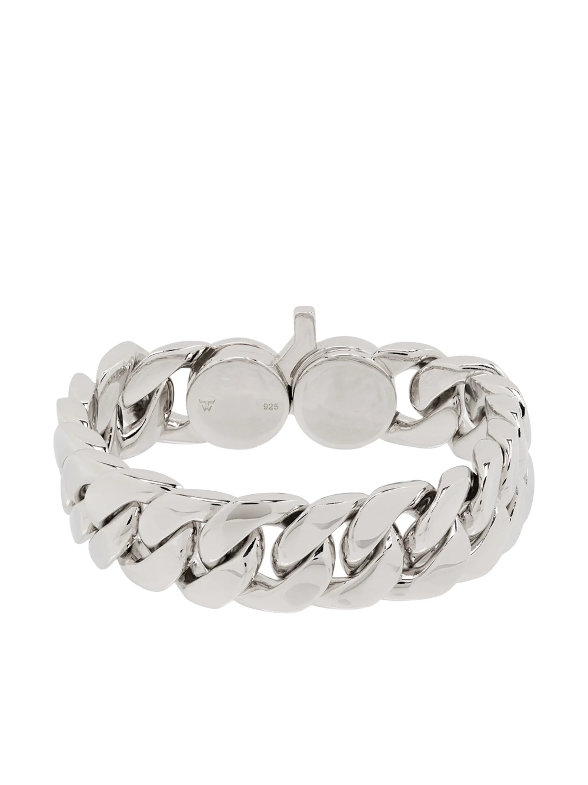 Slim chunky curb link bracelet