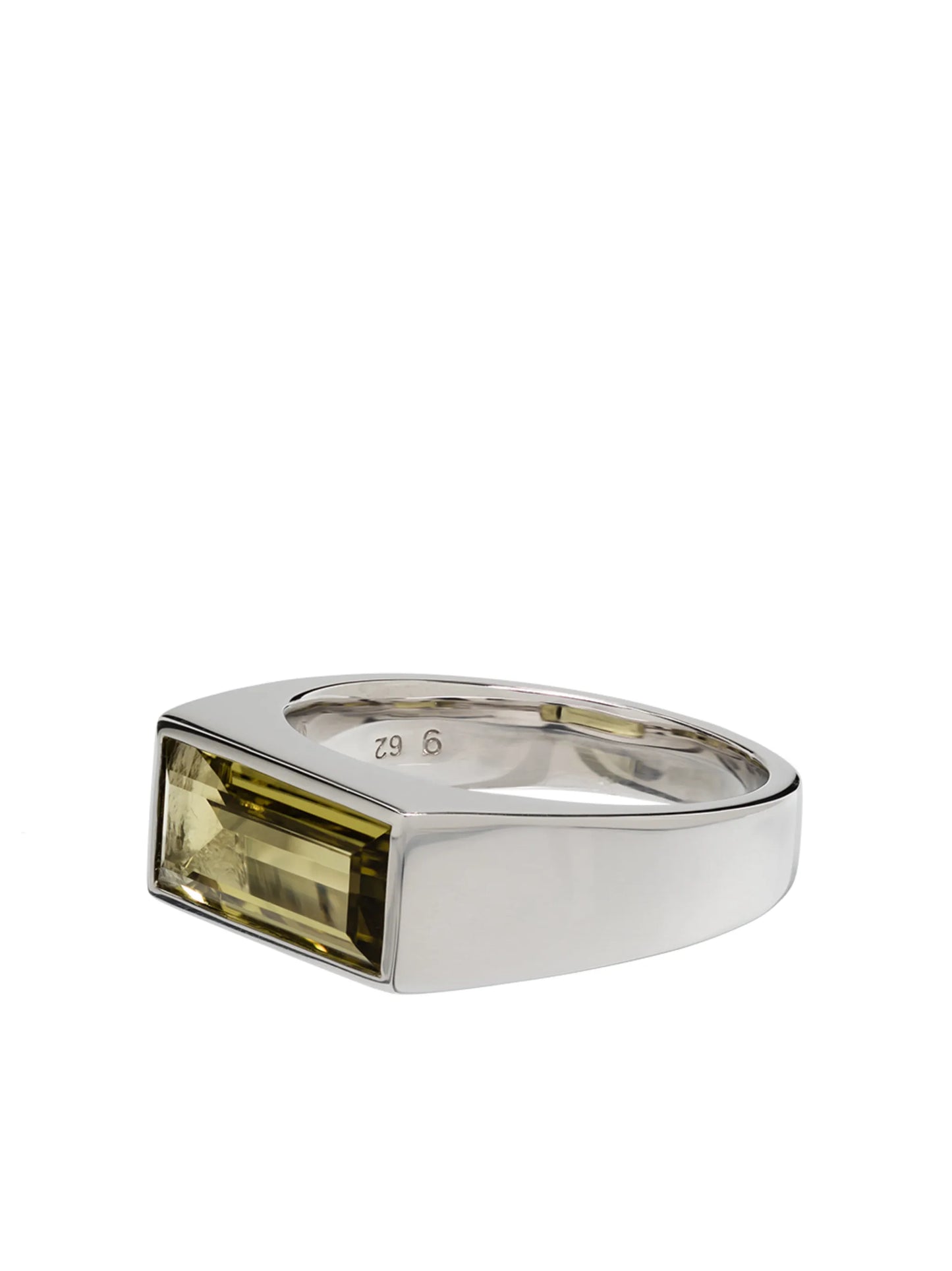 Peaky Olive quartz ring