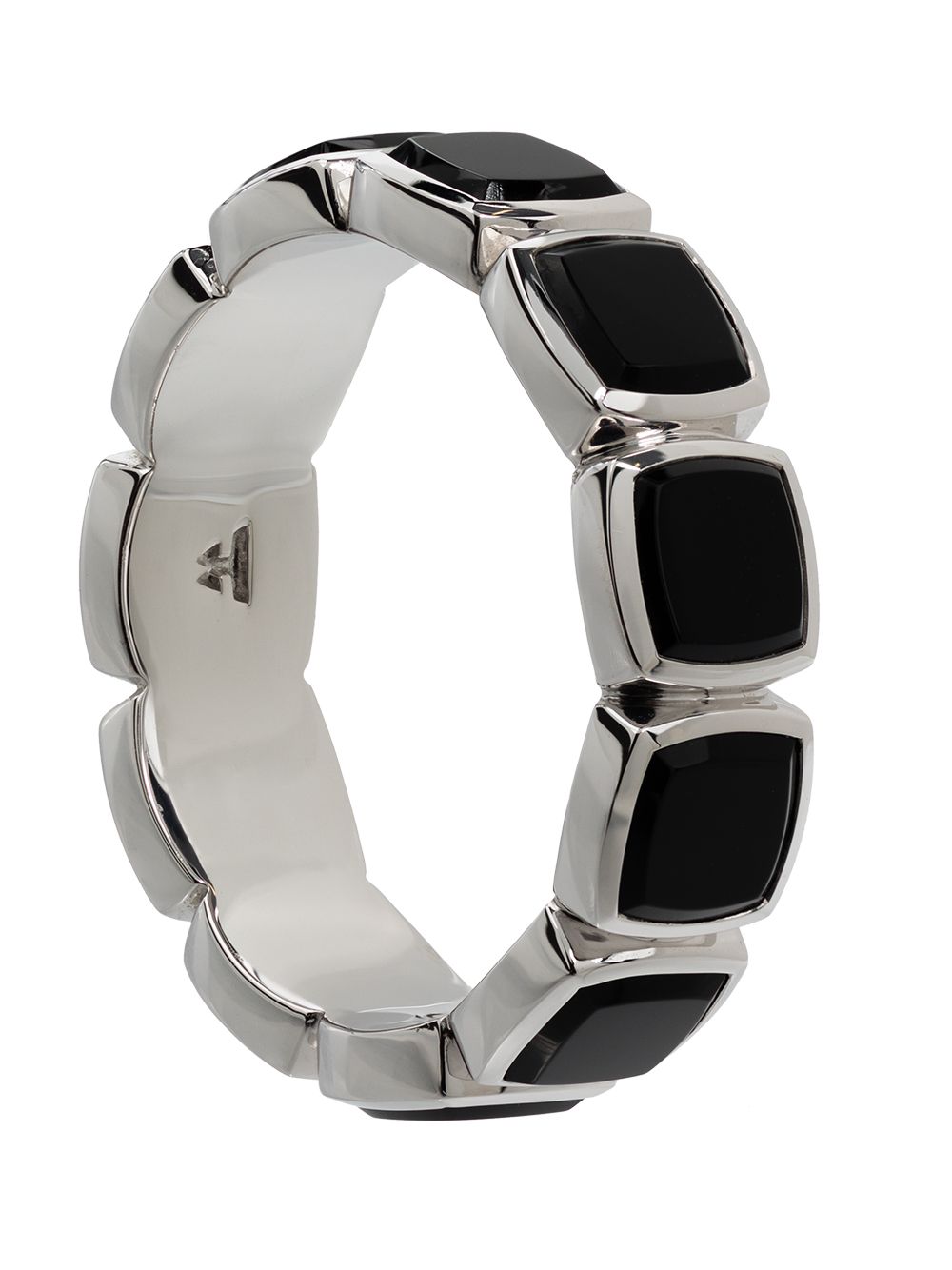 onyx embellished band ring