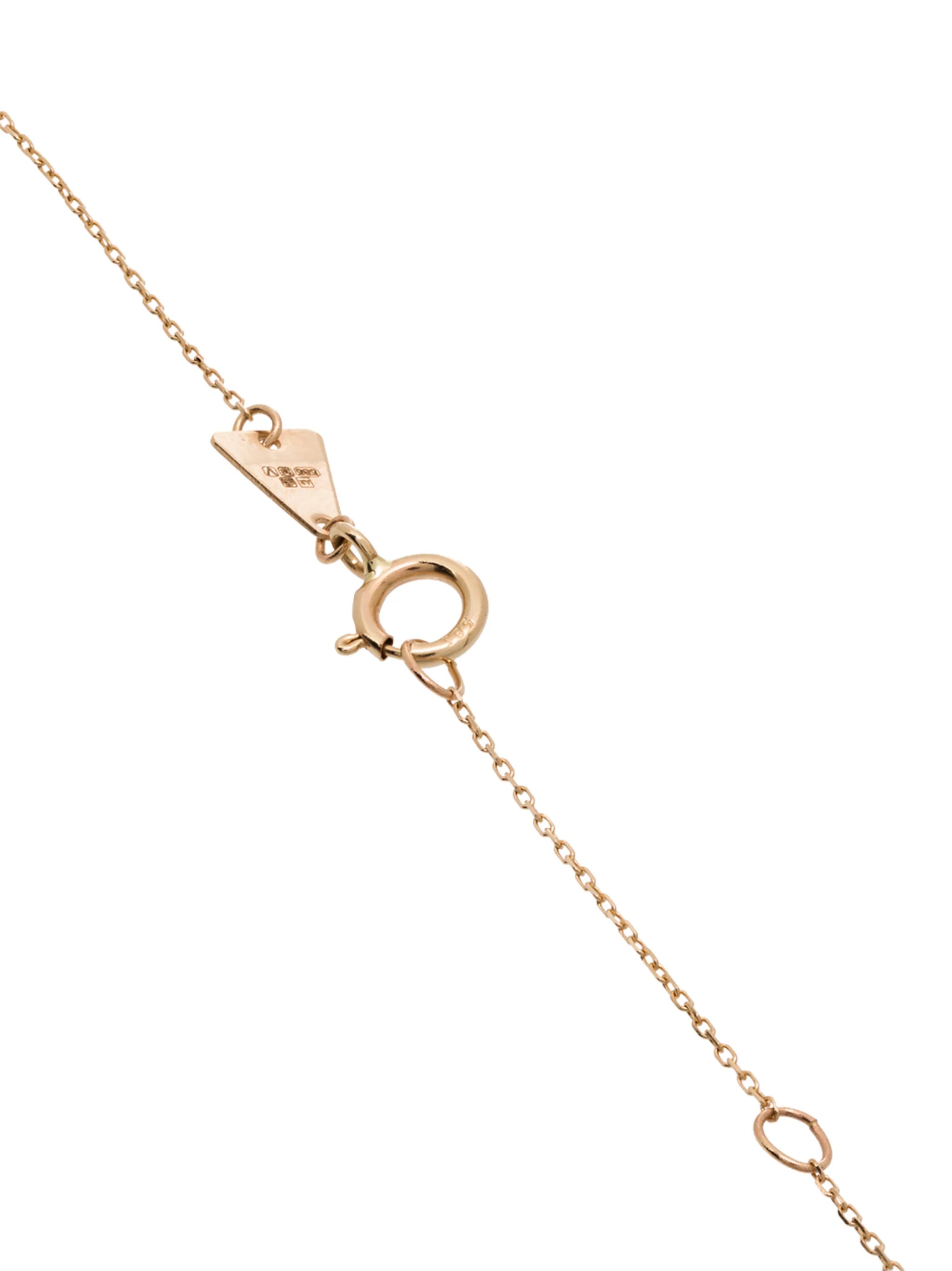 14kt yellow gold diamond pendant necklace