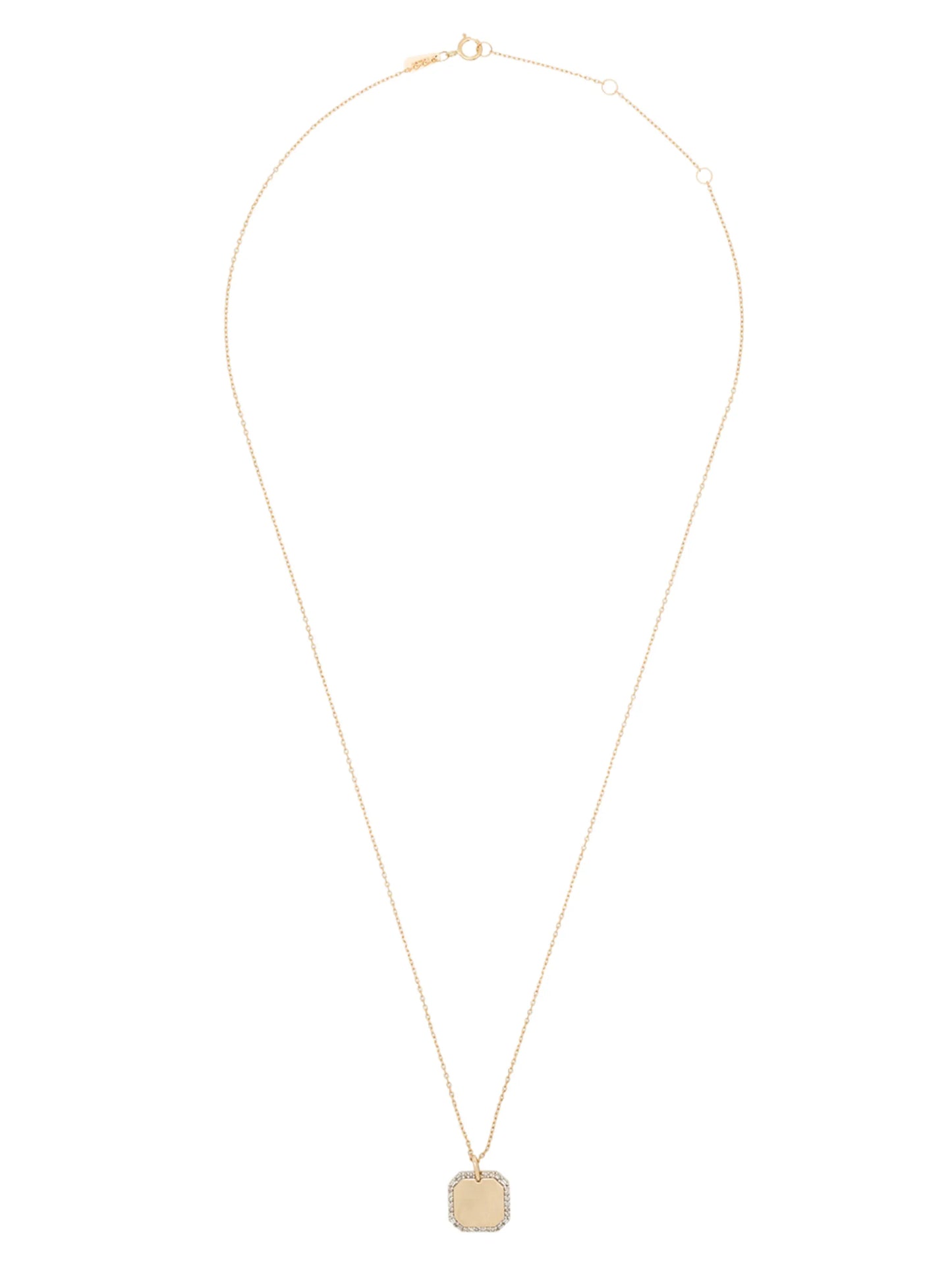 14kt yellow gold diamond pendant necklace