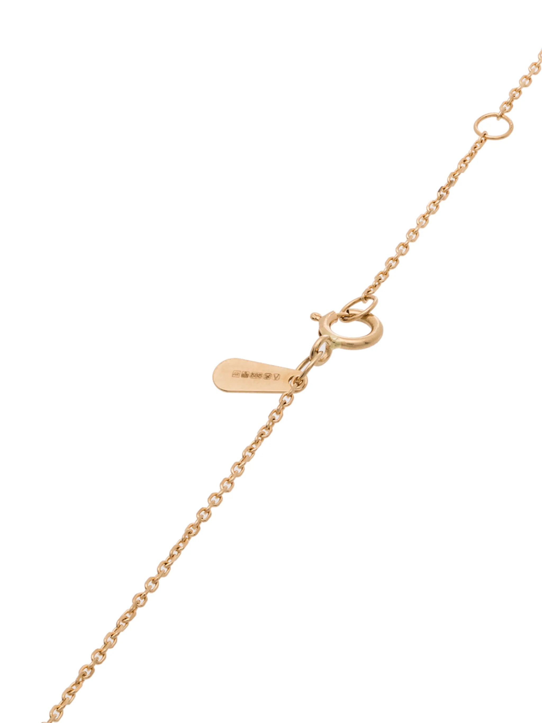 14kt yellow gold diamond pendant necklace