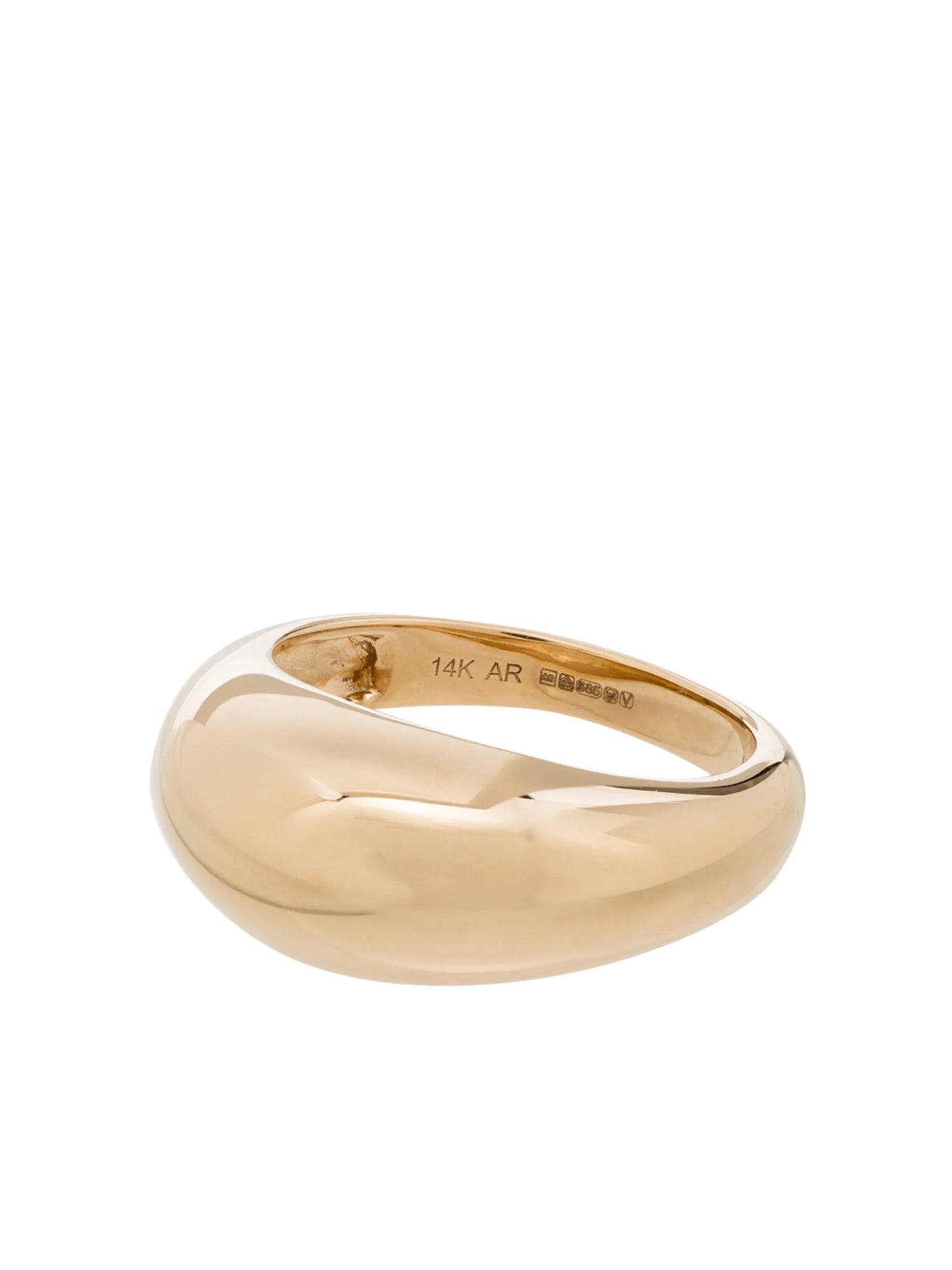 14kt yellow gold Dome ring