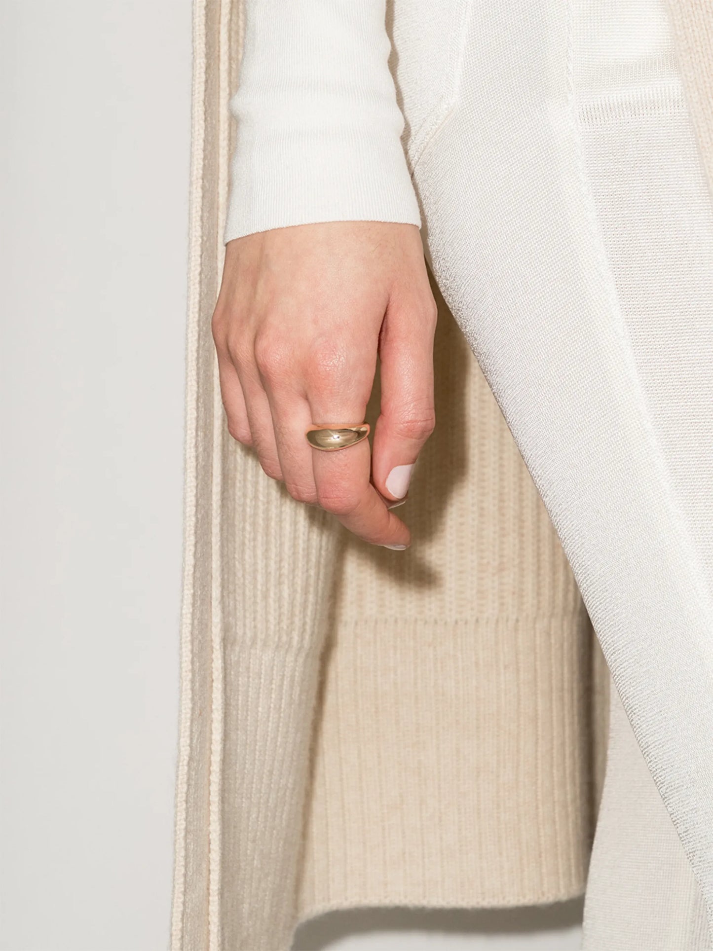 14kt yellow gold Dome ring