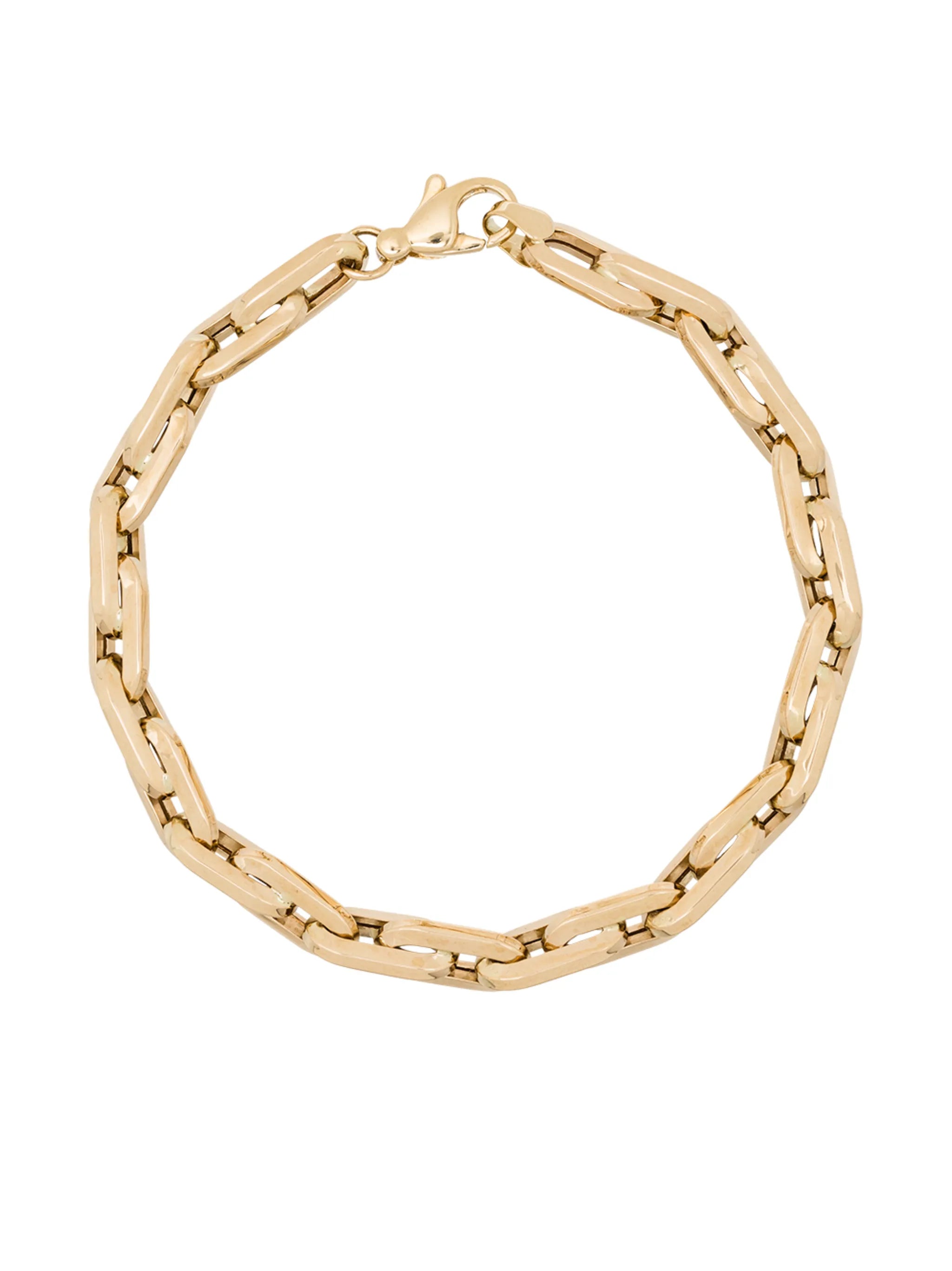 14kt yellow gold chain-link bracelet