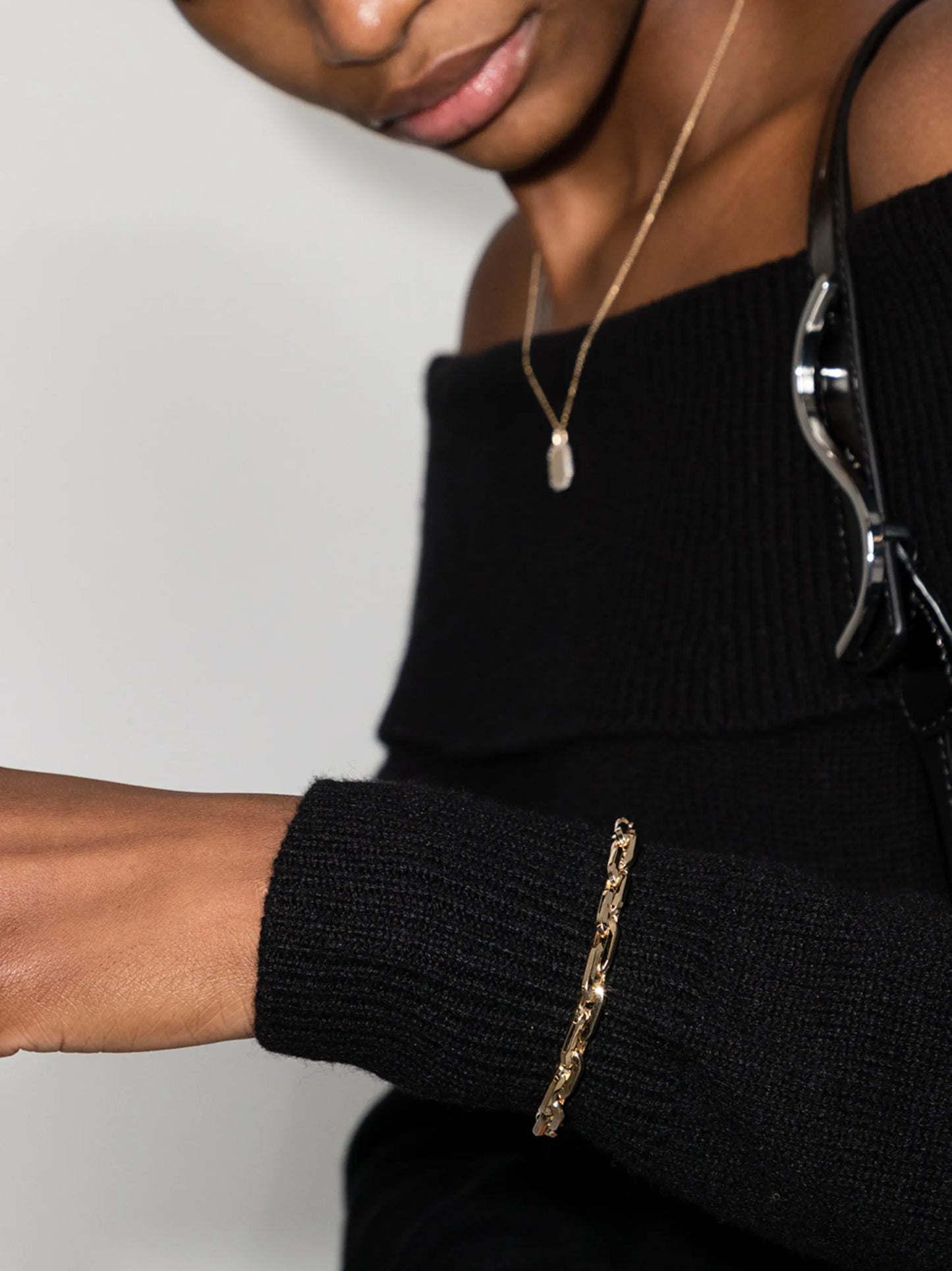 14kt yellow gold chain-link bracelet