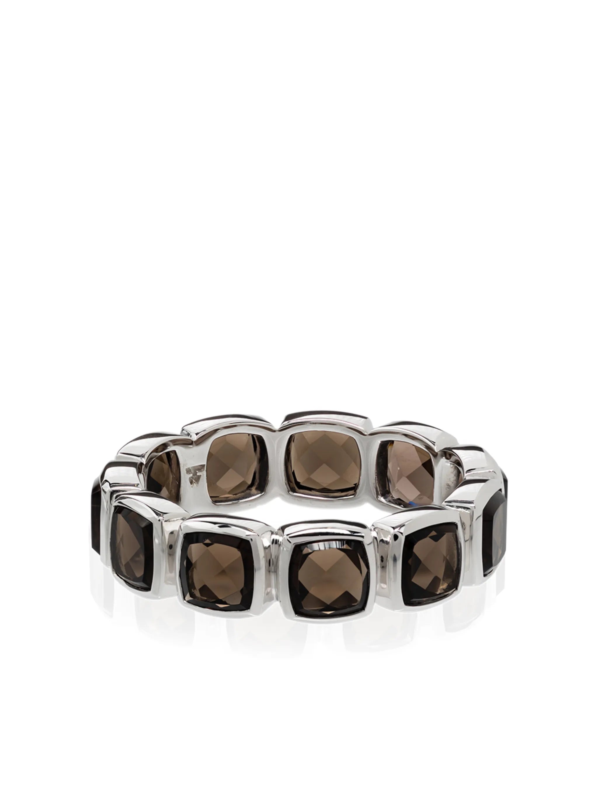 quartz-embellished band ring