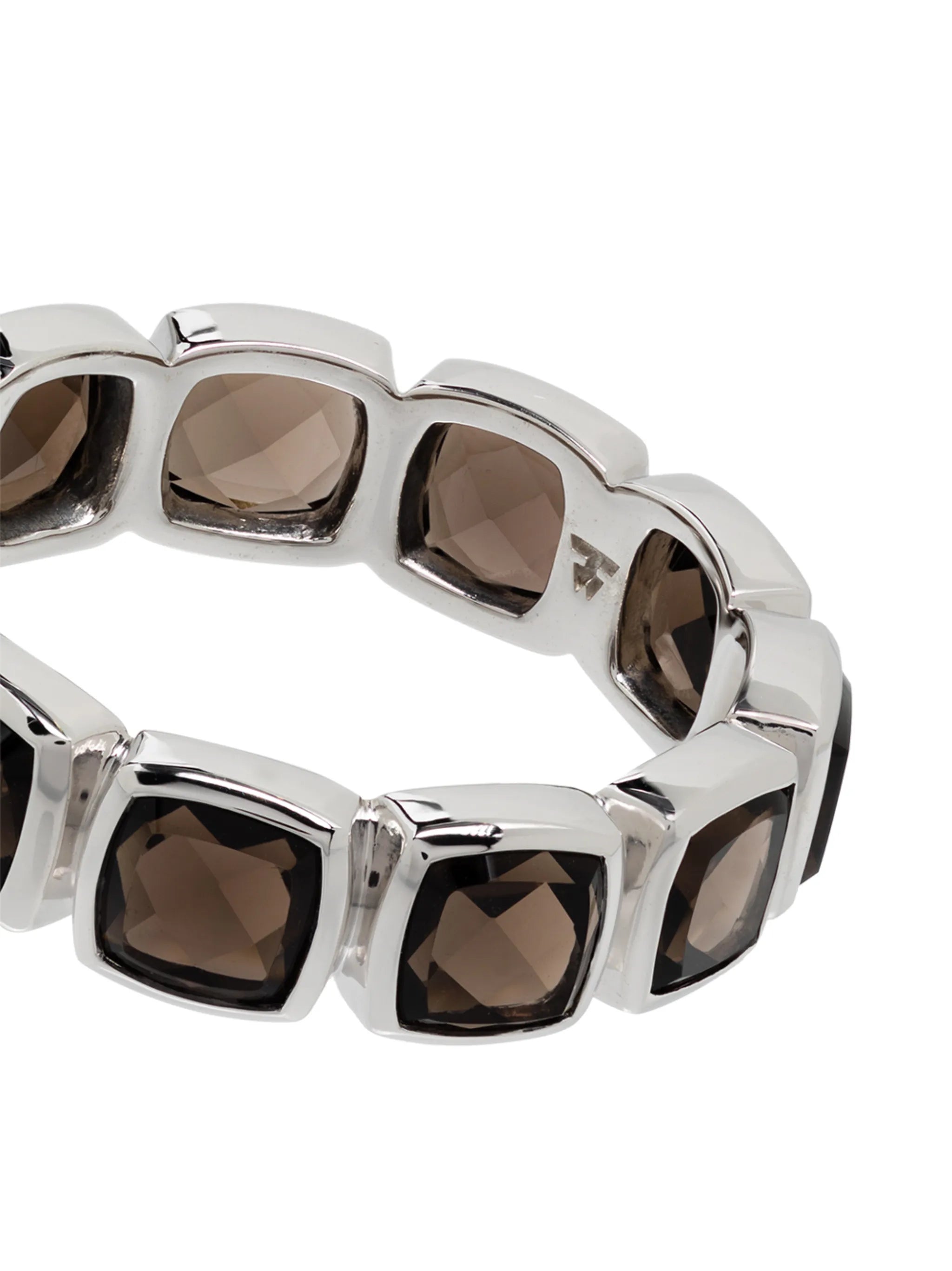 quartz-embellished band ring