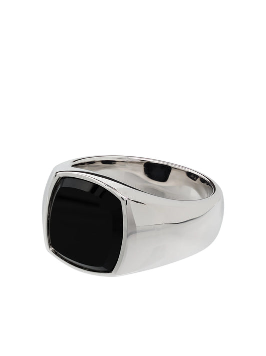 onyx square signet ring