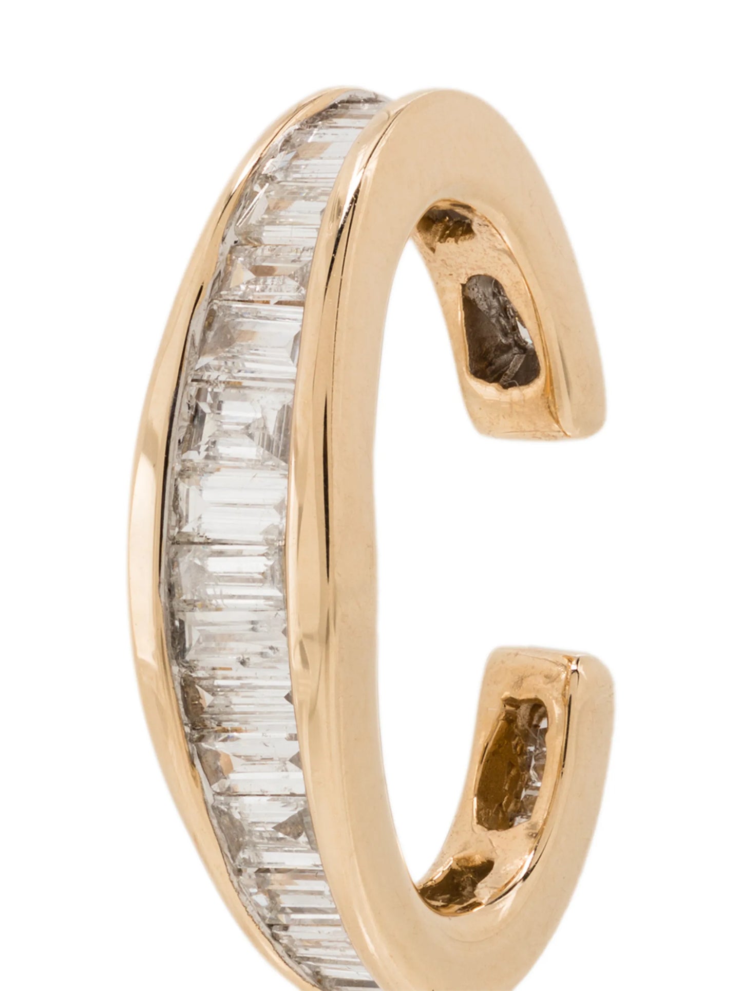 14kt yellow gold diamond ear cuff