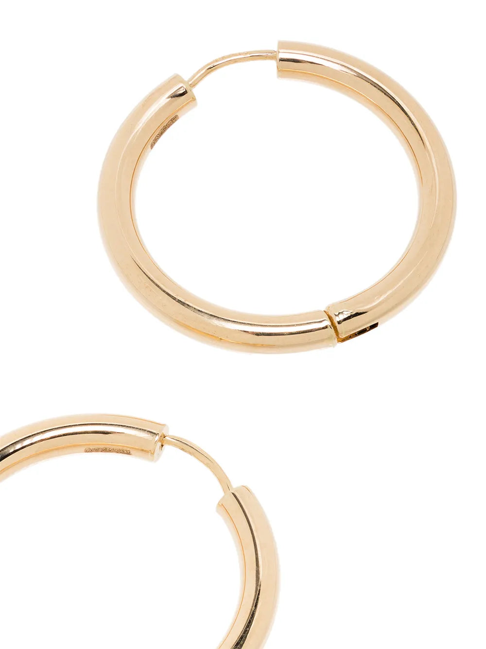 14kt yellow gold hoop earrings
