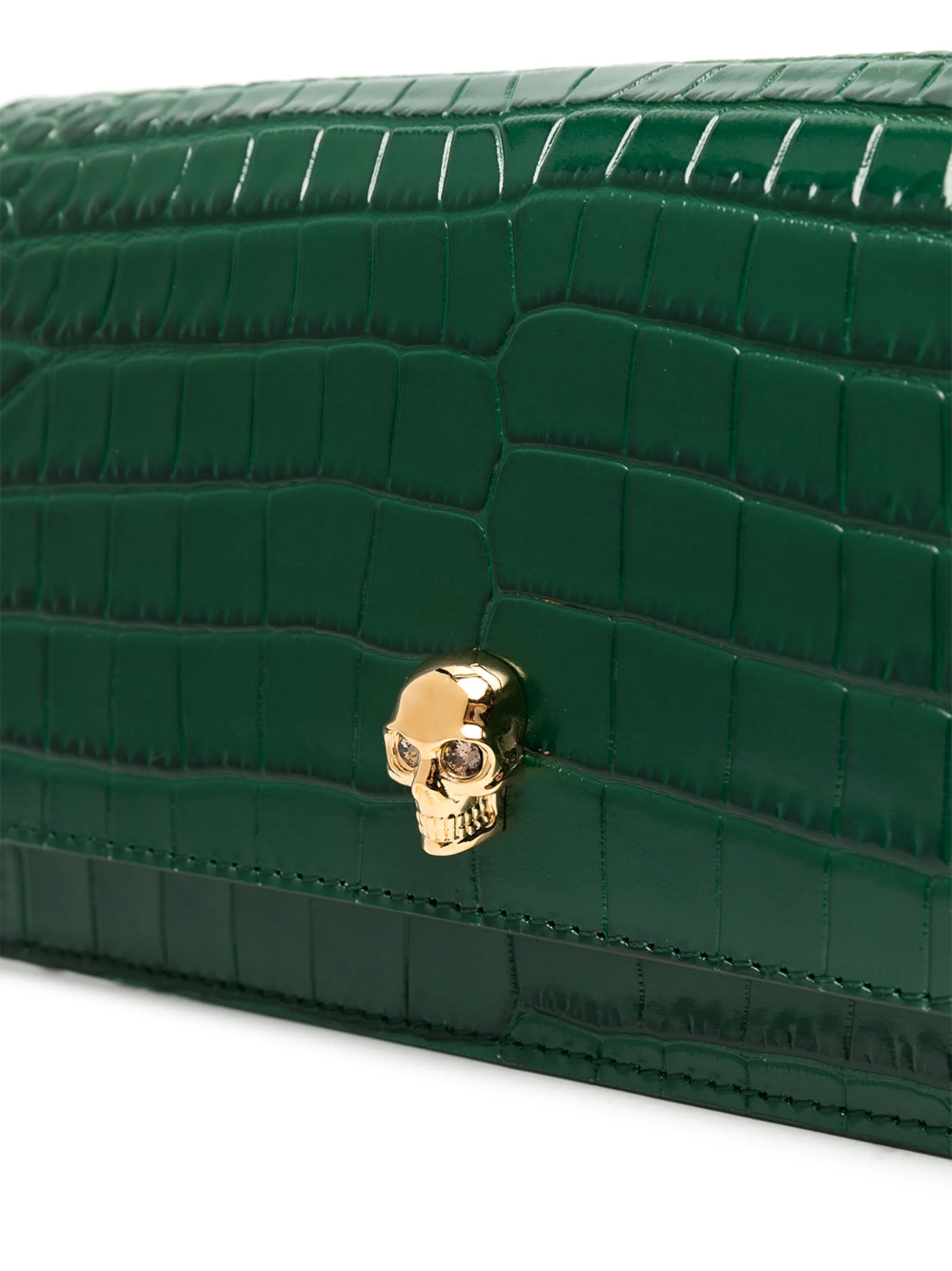 skull motif crossbody bag