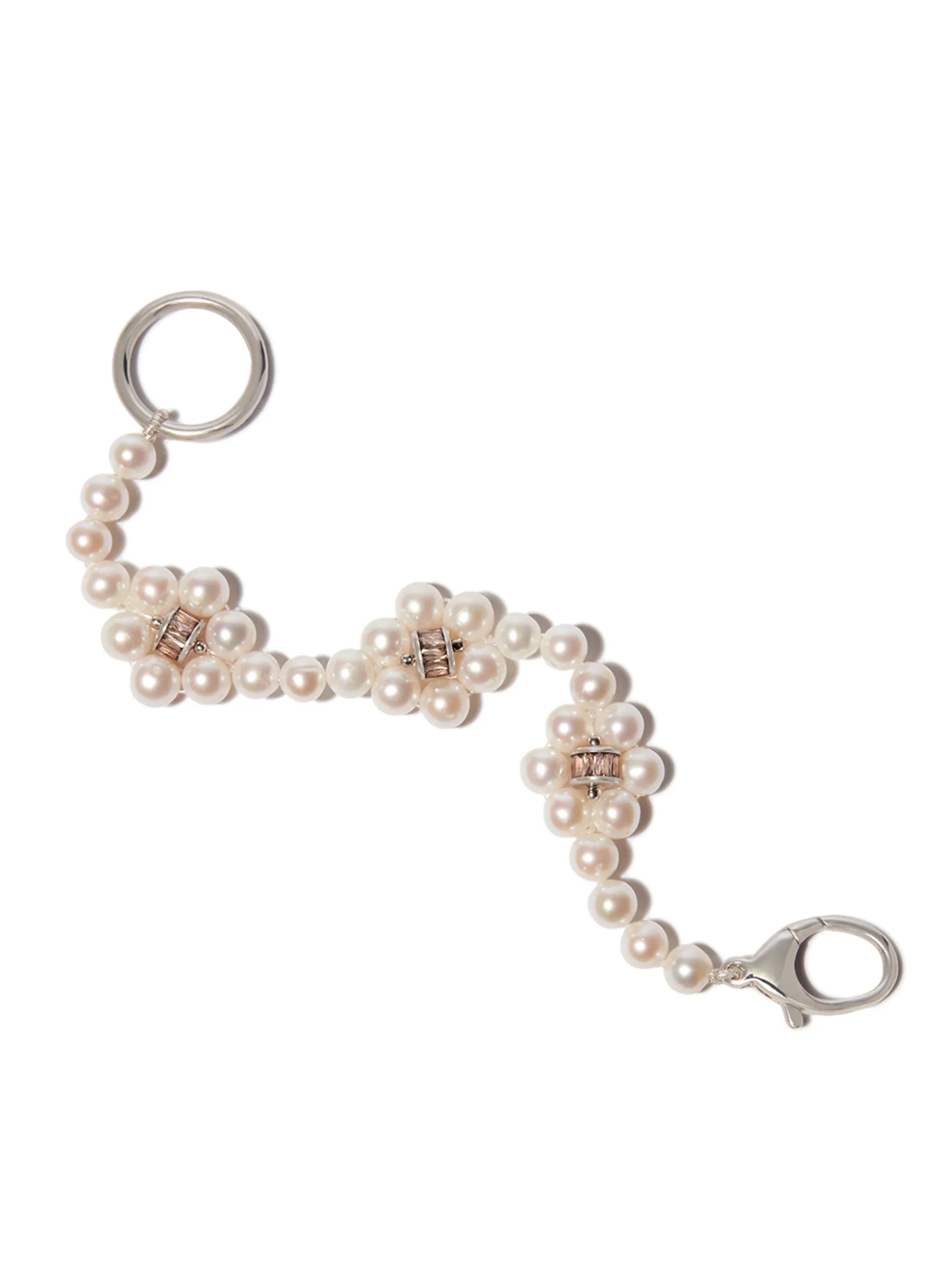 freshwater pearl embellished bracelet