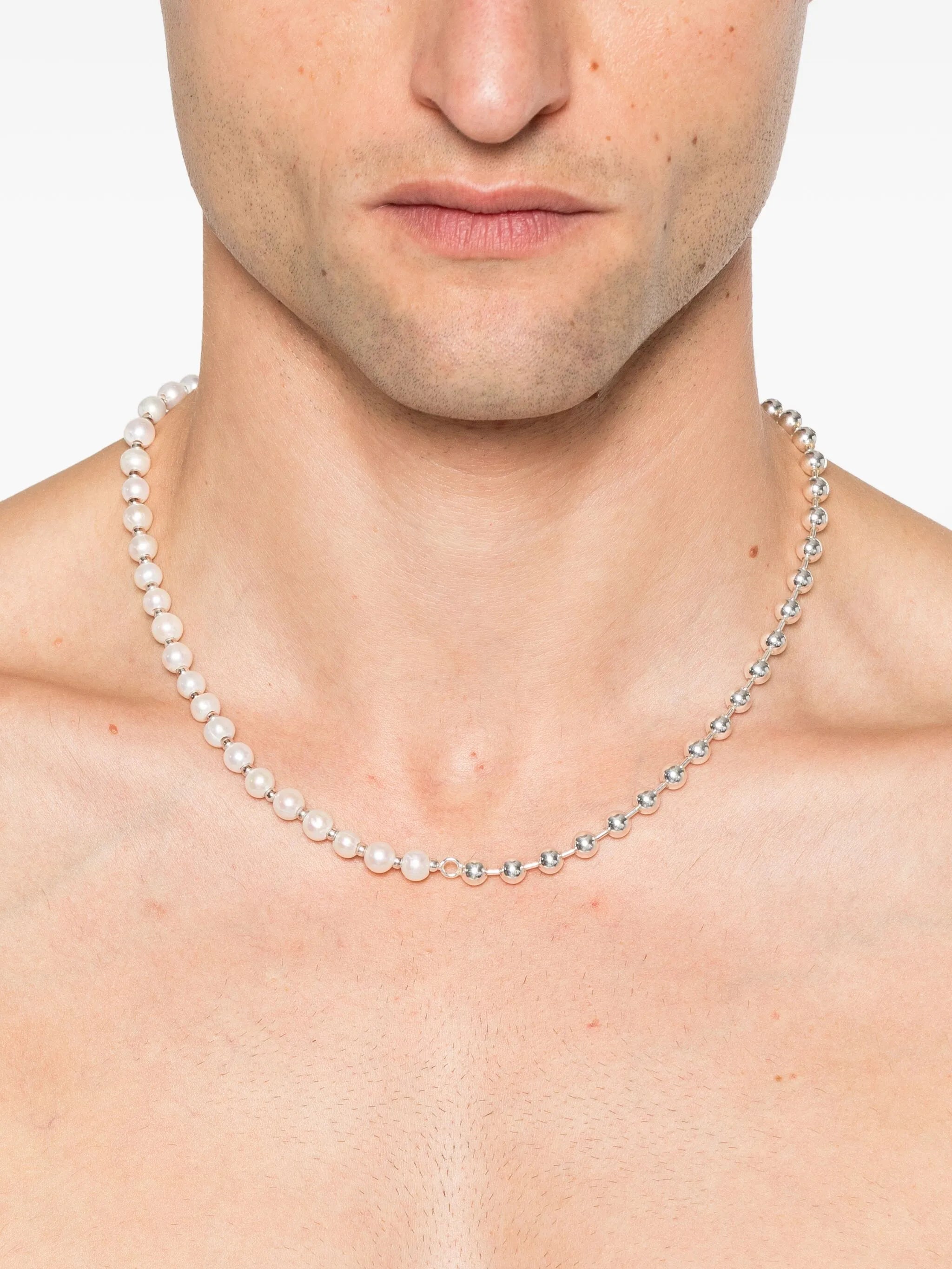 sterling silver pearl necklace