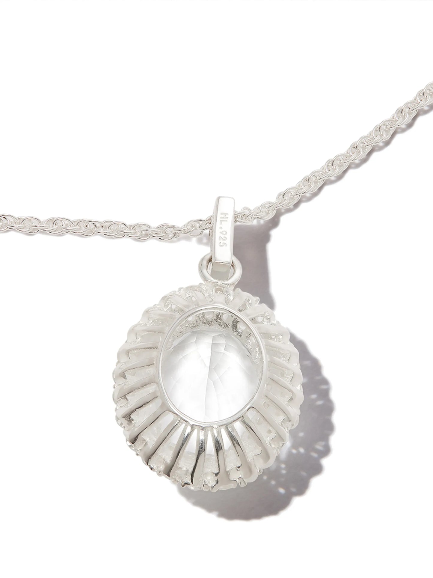 sterling silver crystal necklace