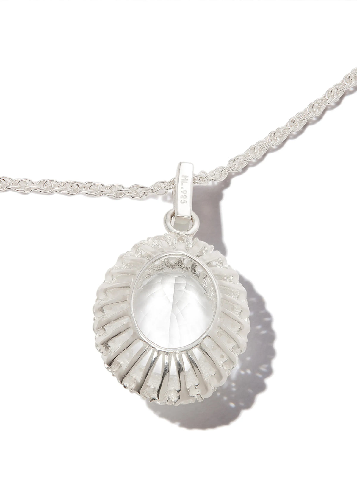 sterling silver crystal necklace