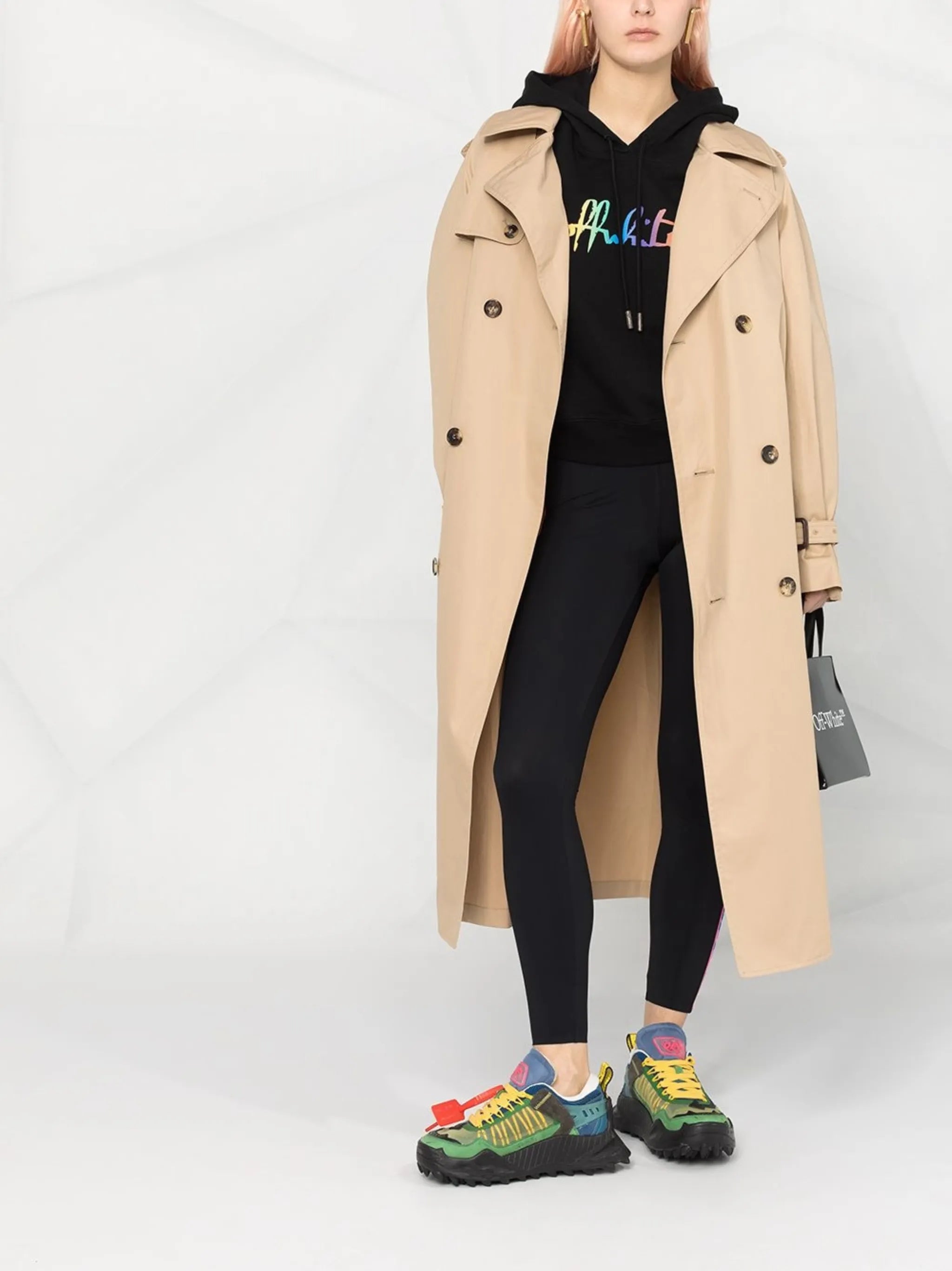 logo-tape detail leggings