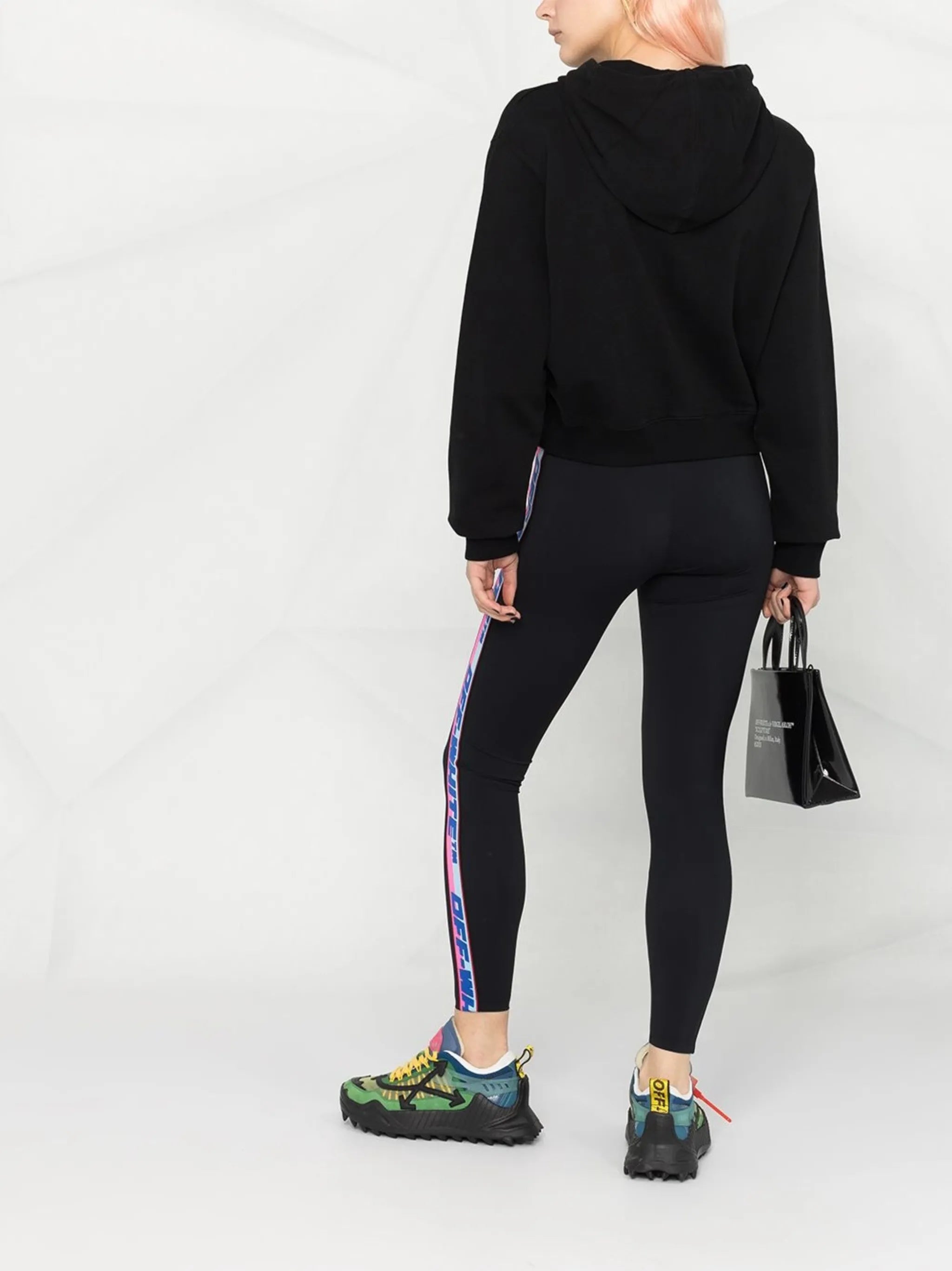 logo-tape detail leggings