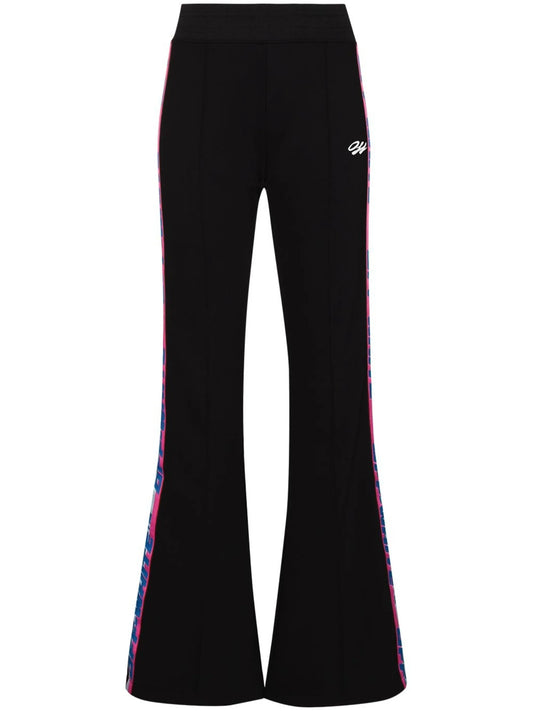 Athleisure side-stripe track pants