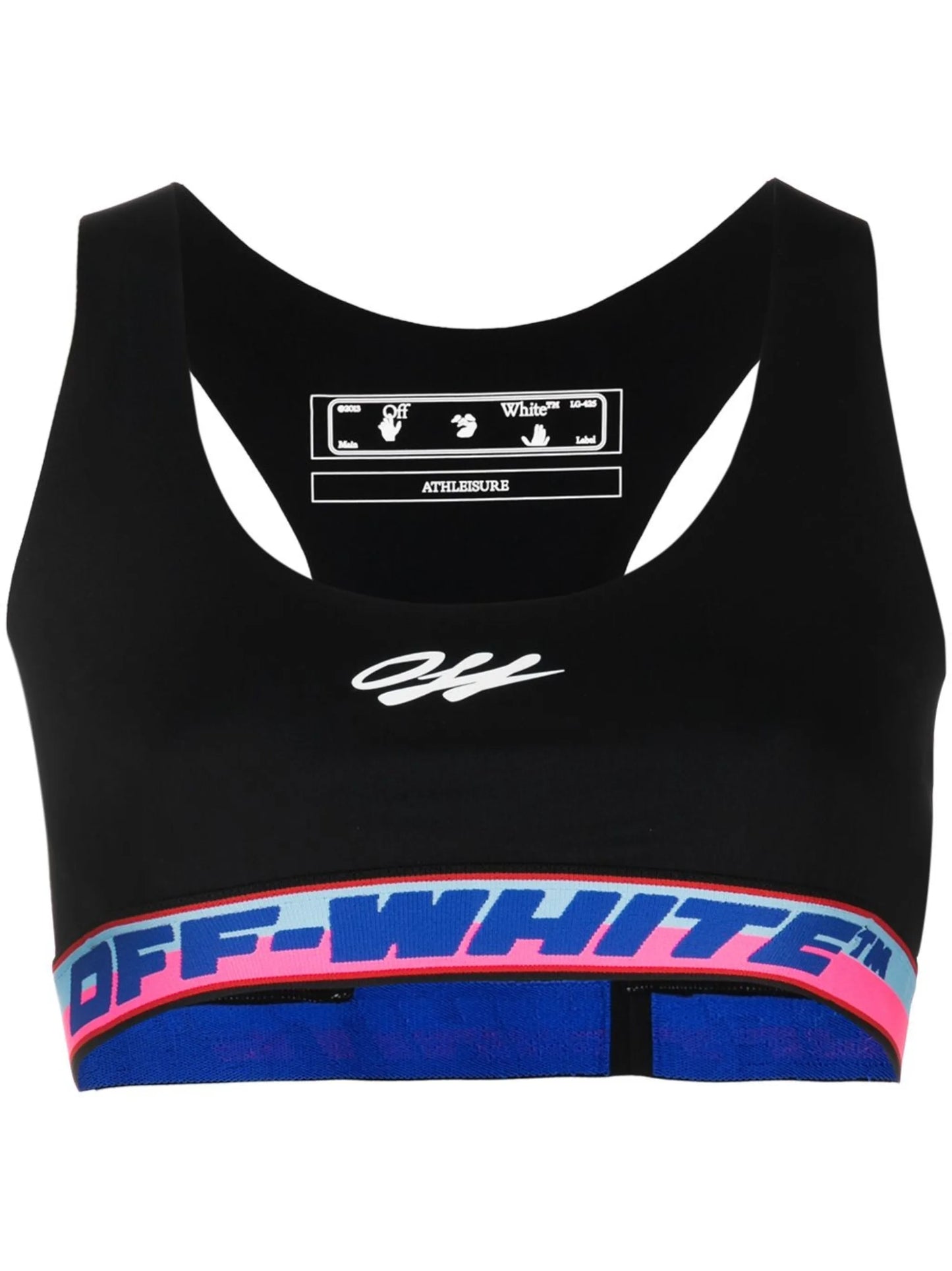 Athleisure logo bra top