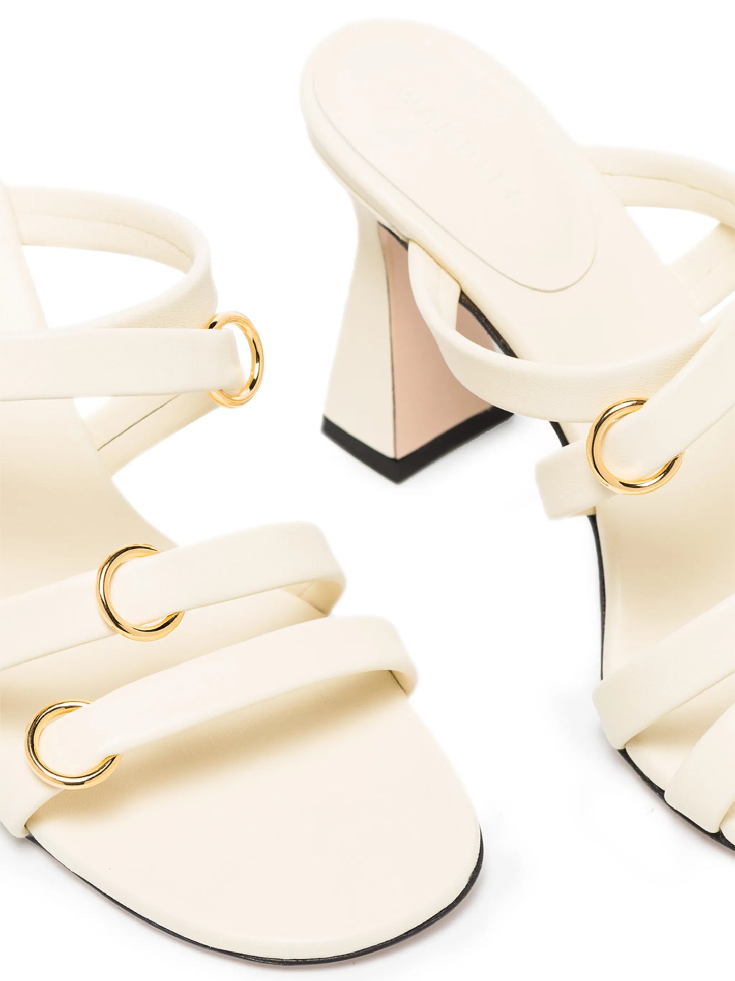 Lara 85mm leather mules