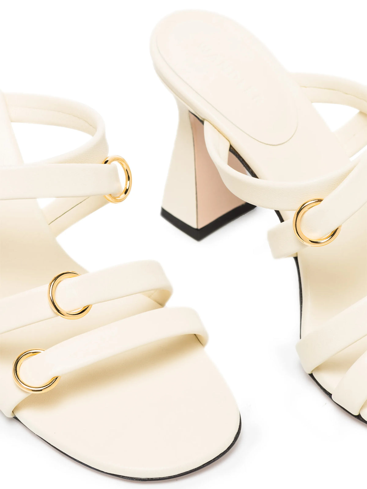 Lara 85mm leather mules
