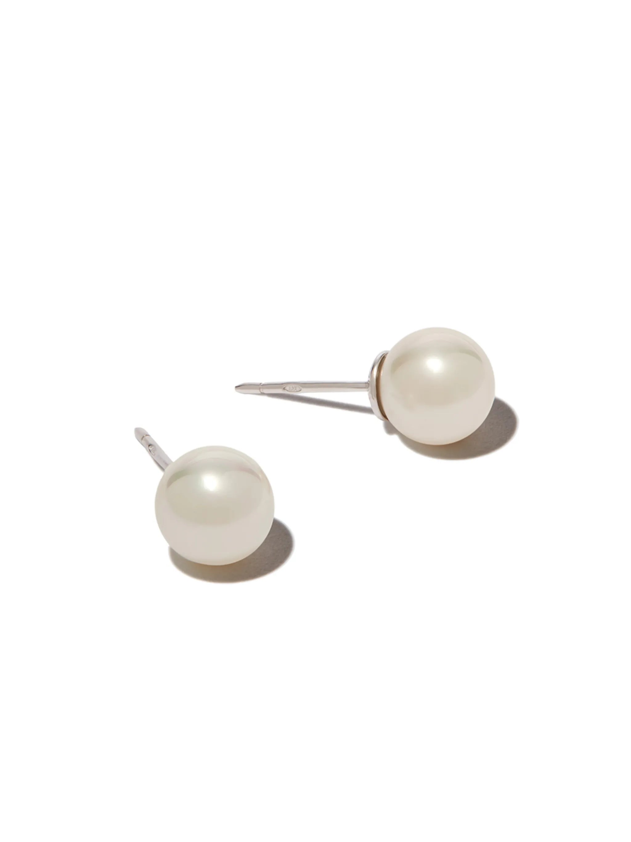 Pearl stud earrings