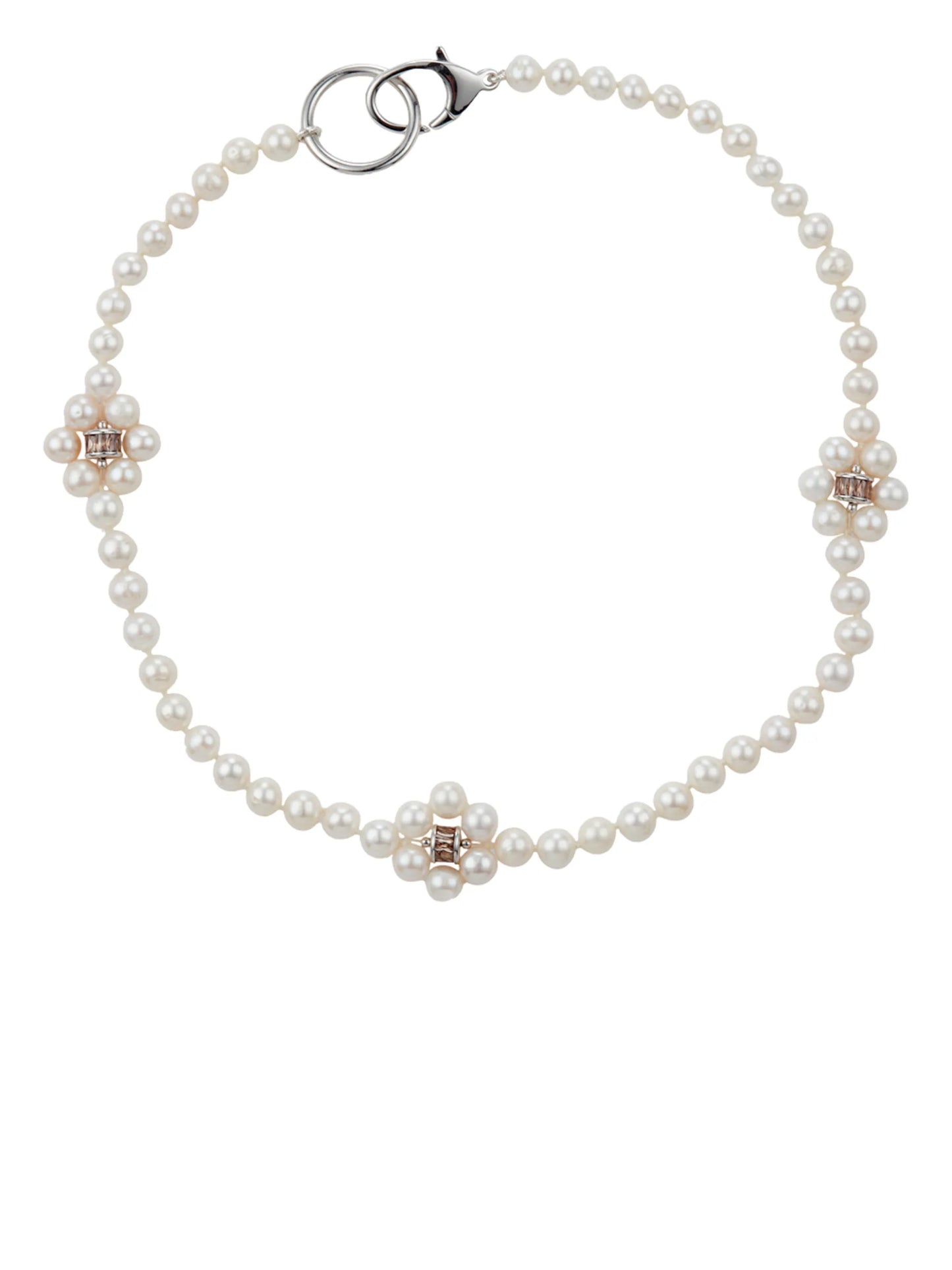 freshwater pearl embellished necklace