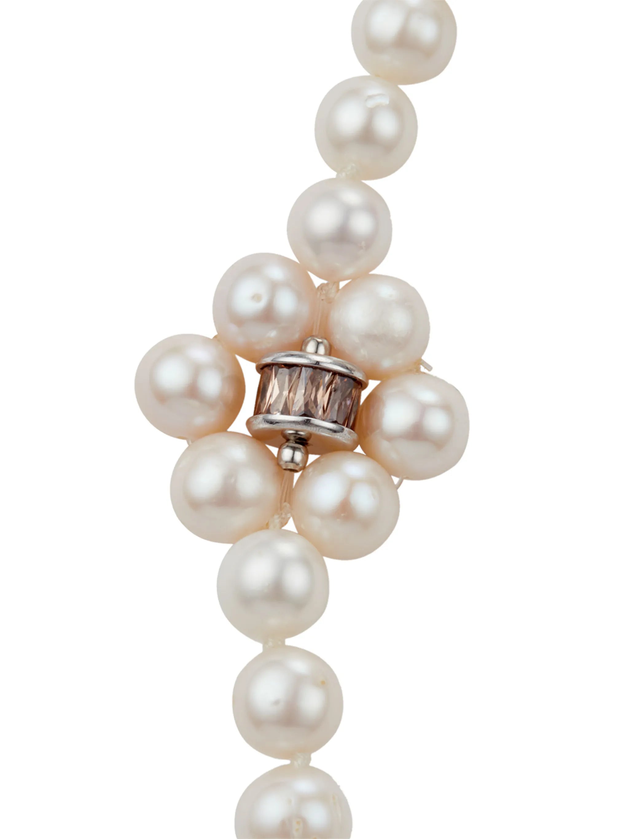 freshwater pearl embellished necklace