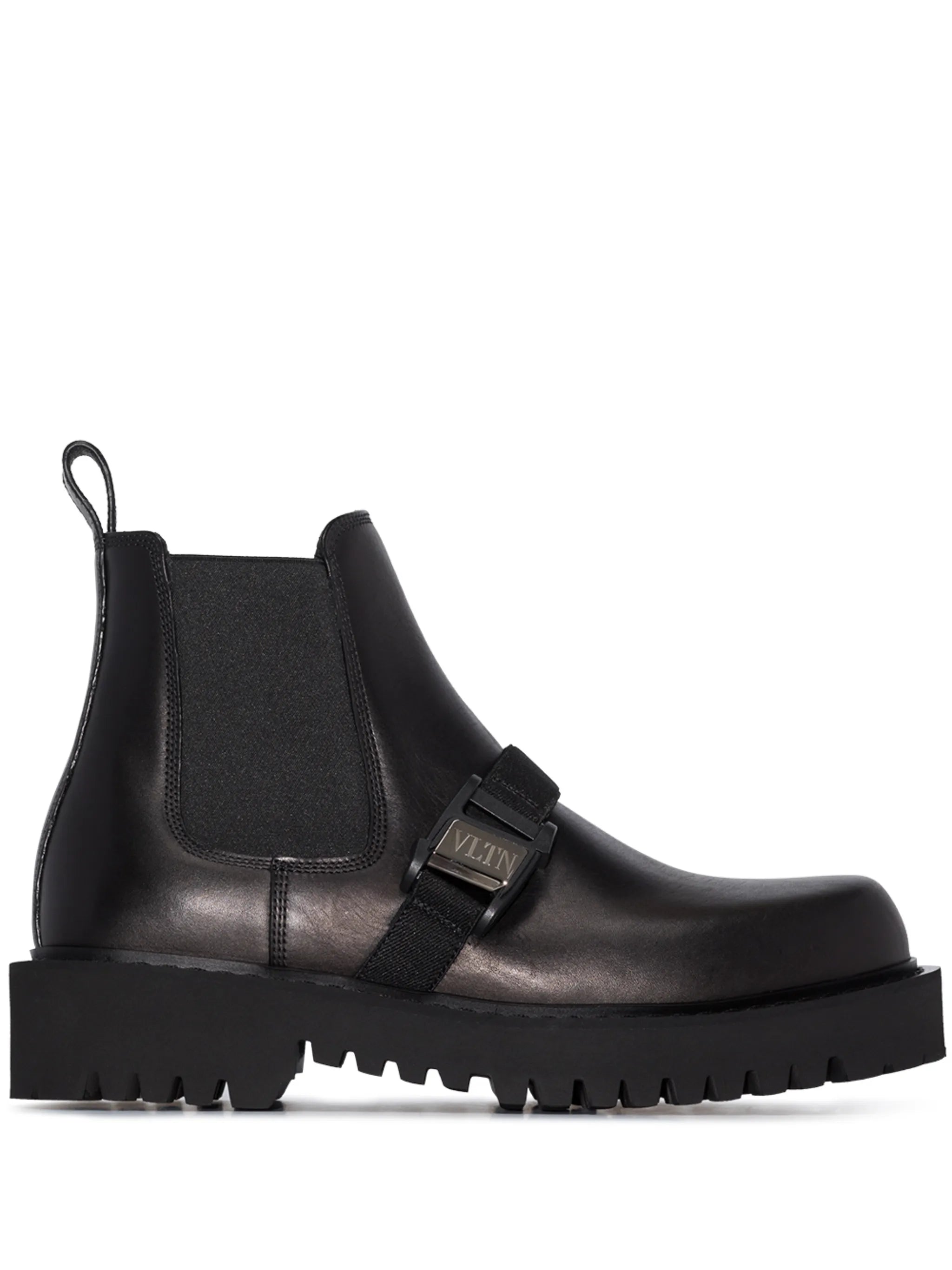 Beatle VLTN logo buckle boots