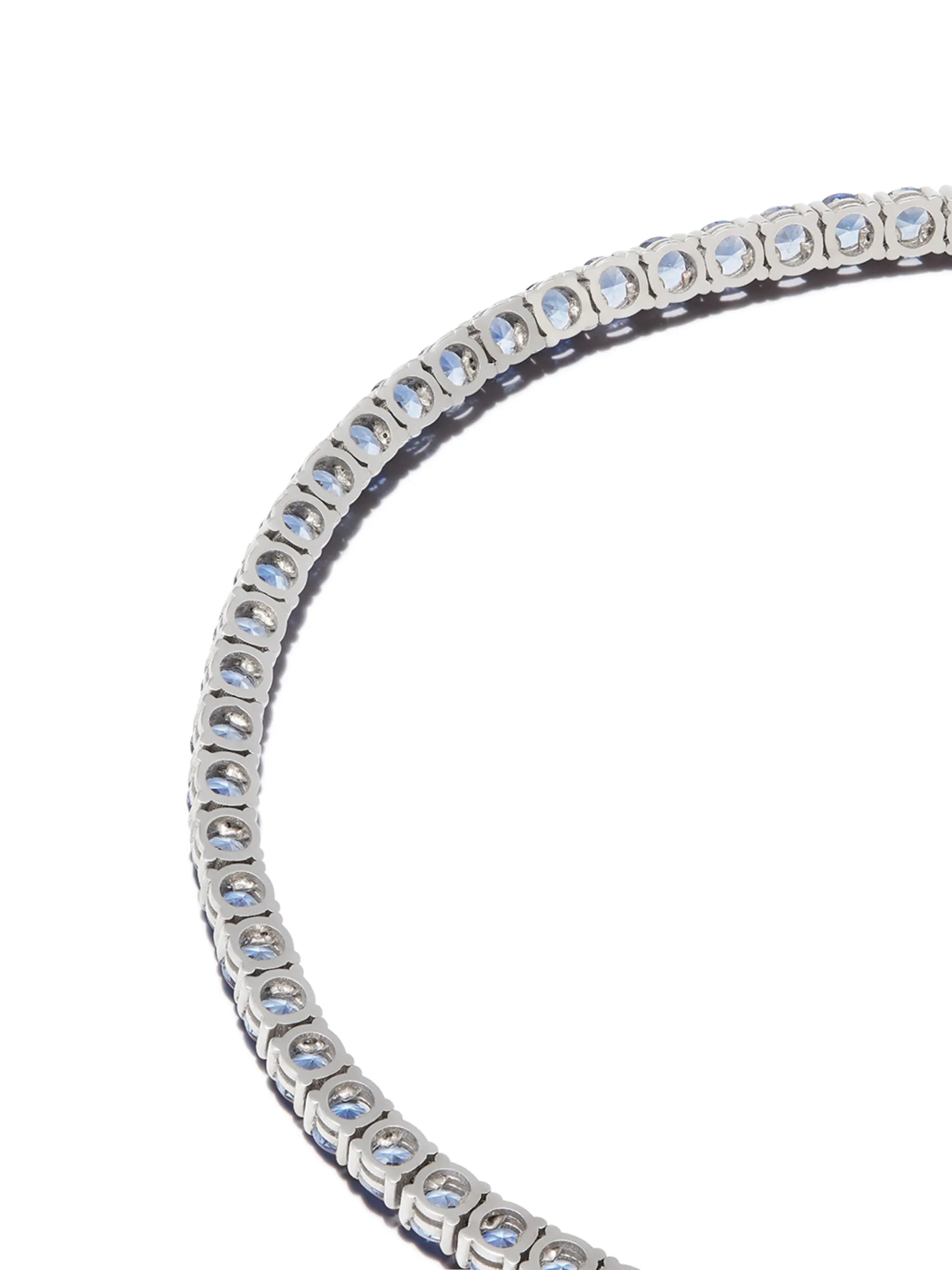 18kt white gold white diamond necklace
