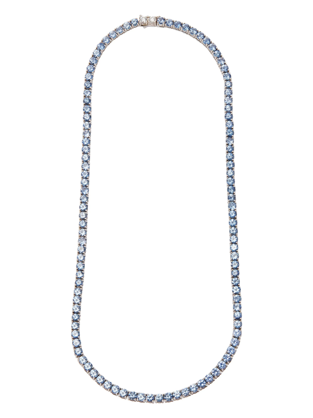 18kt white gold white diamond necklace