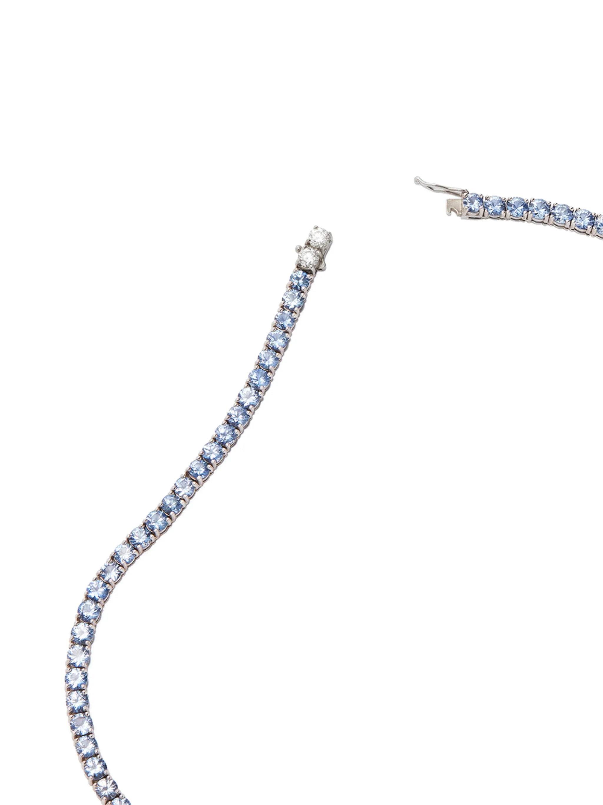 18kt white gold white diamond necklace