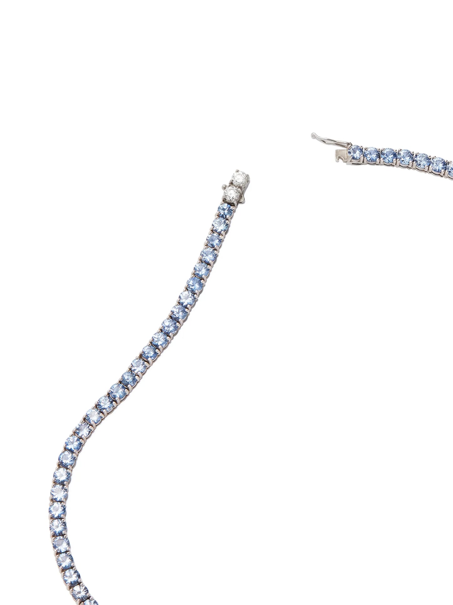18kt white gold white diamond necklace