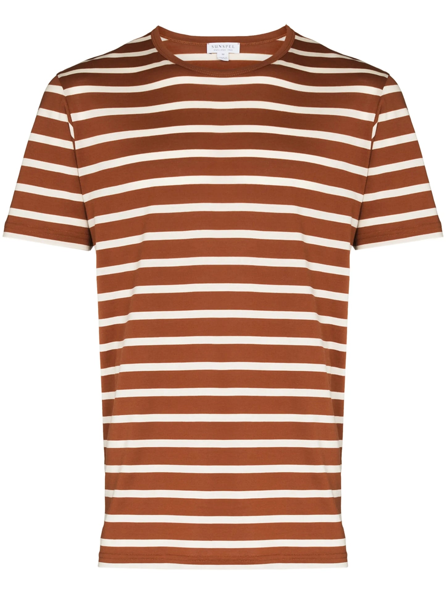 stripe-pattern cotton T-shirt