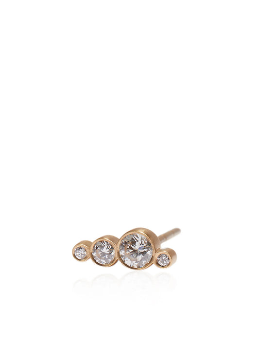 18kt yellow gold Flacon diamond single earring
