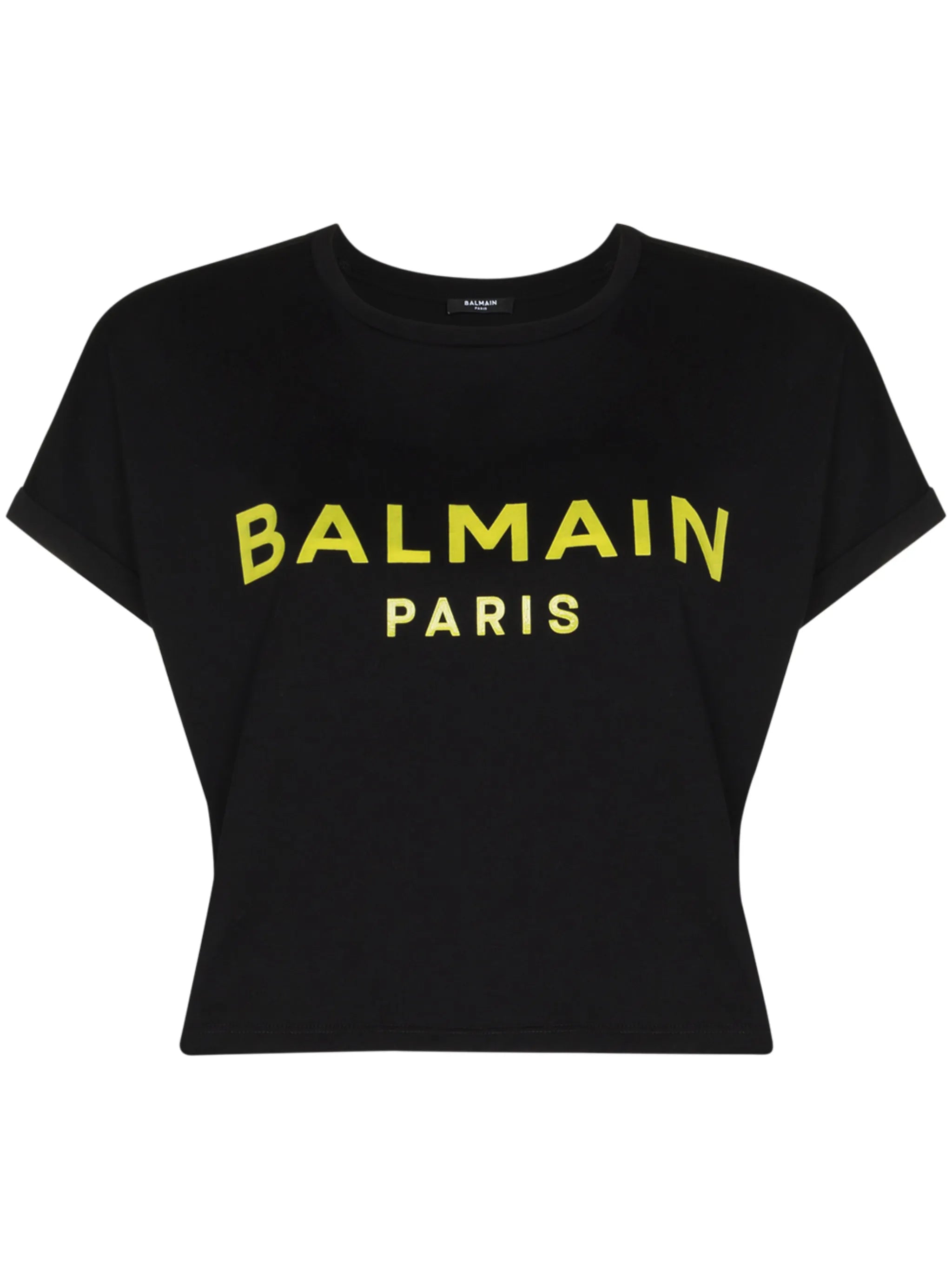 logo-print cropped T-shirt