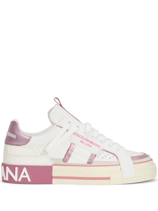 logo-stripe low-top sneakers