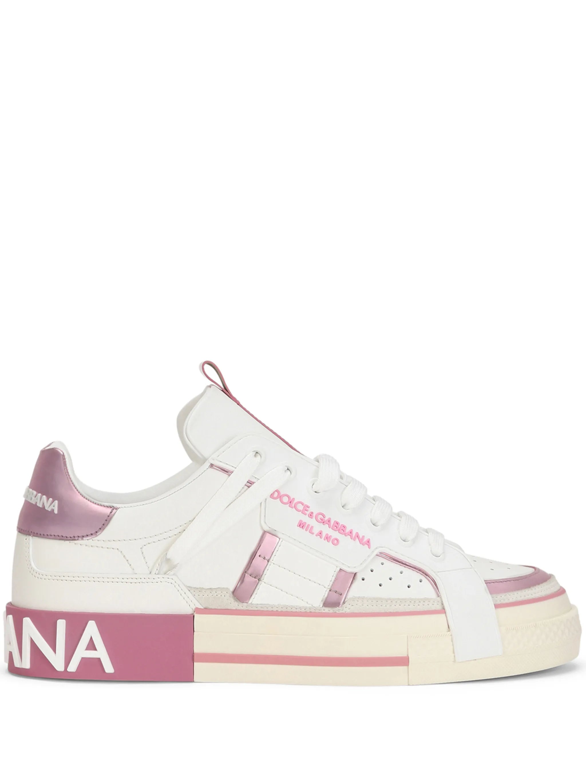 logo-stripe low-top sneakers