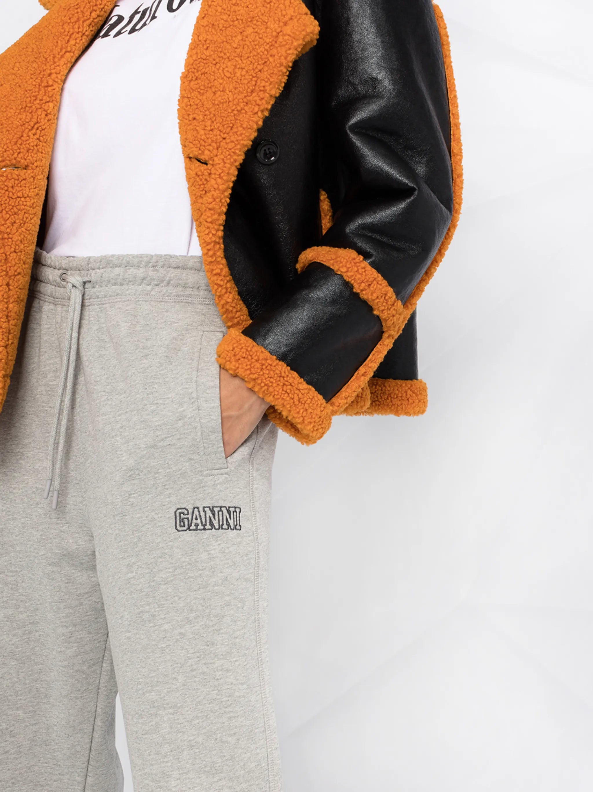 embroidered logo track pants