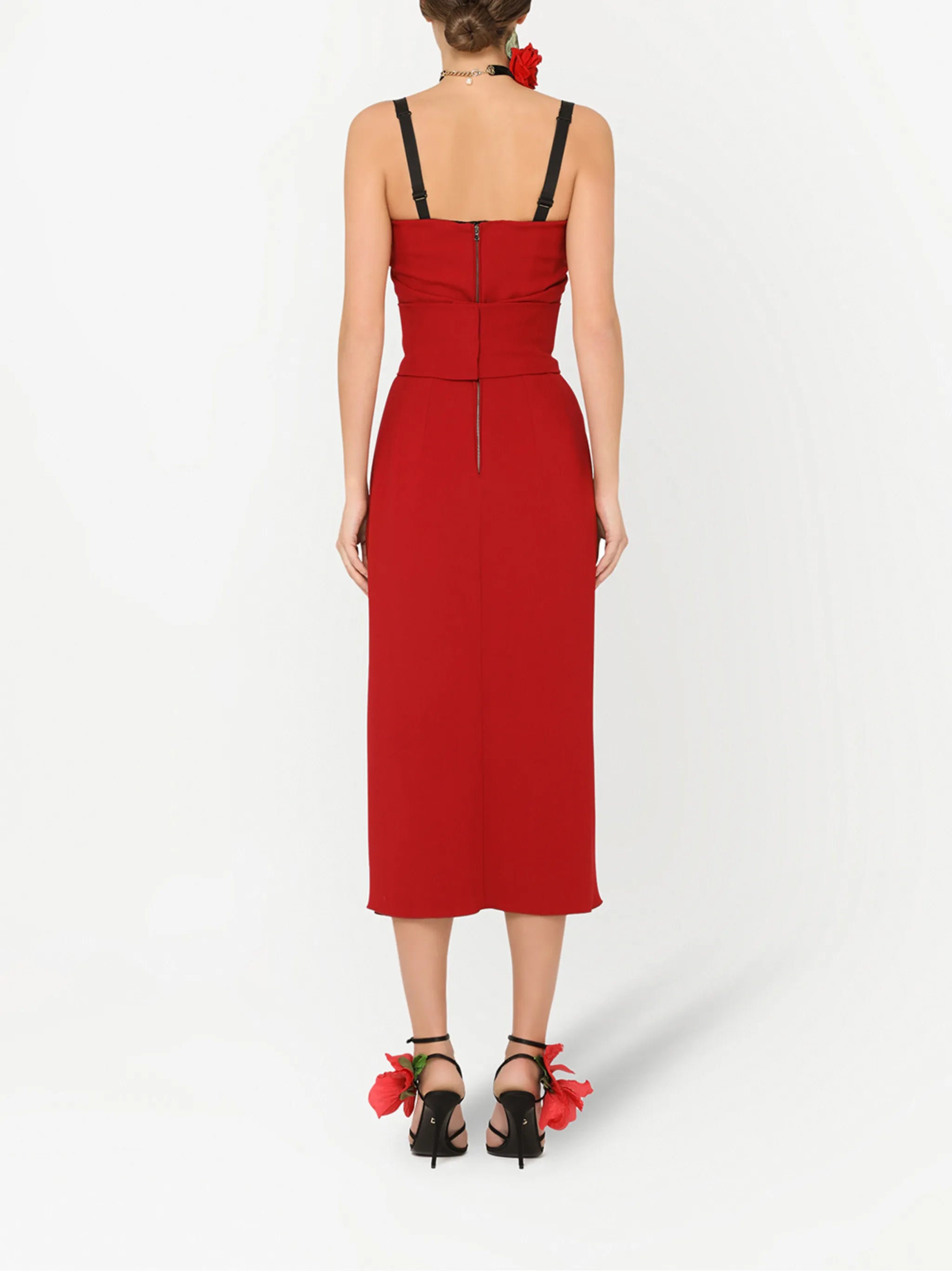 Cady slit midi dress