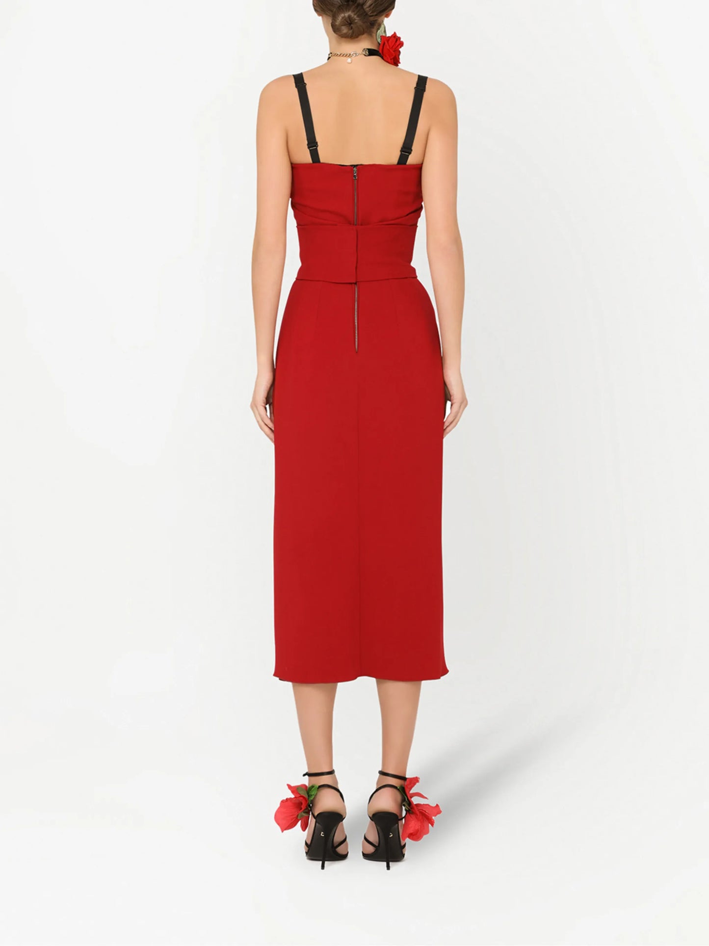 Cady slit midi dress