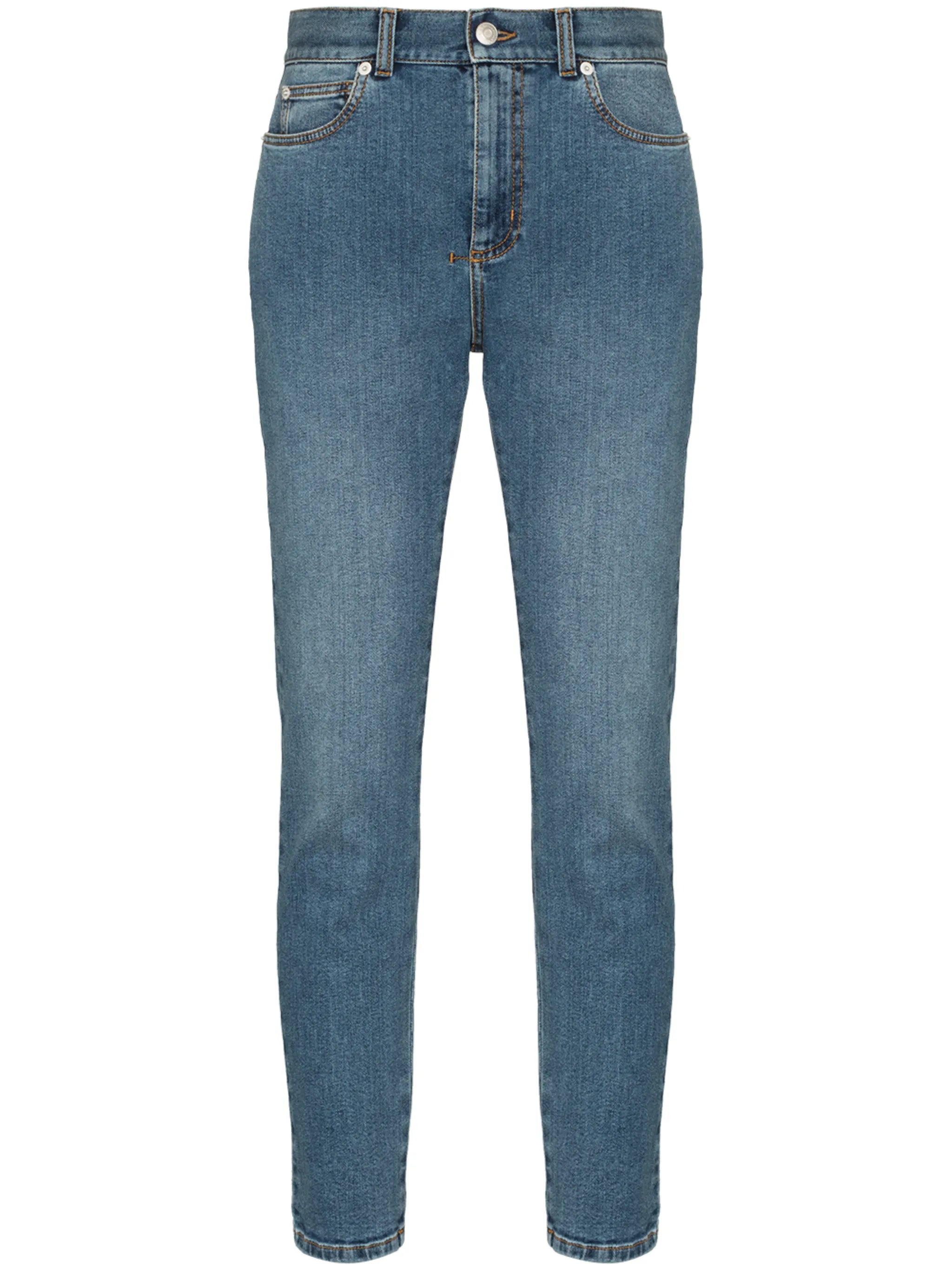 high-rise skinny-fit jeans