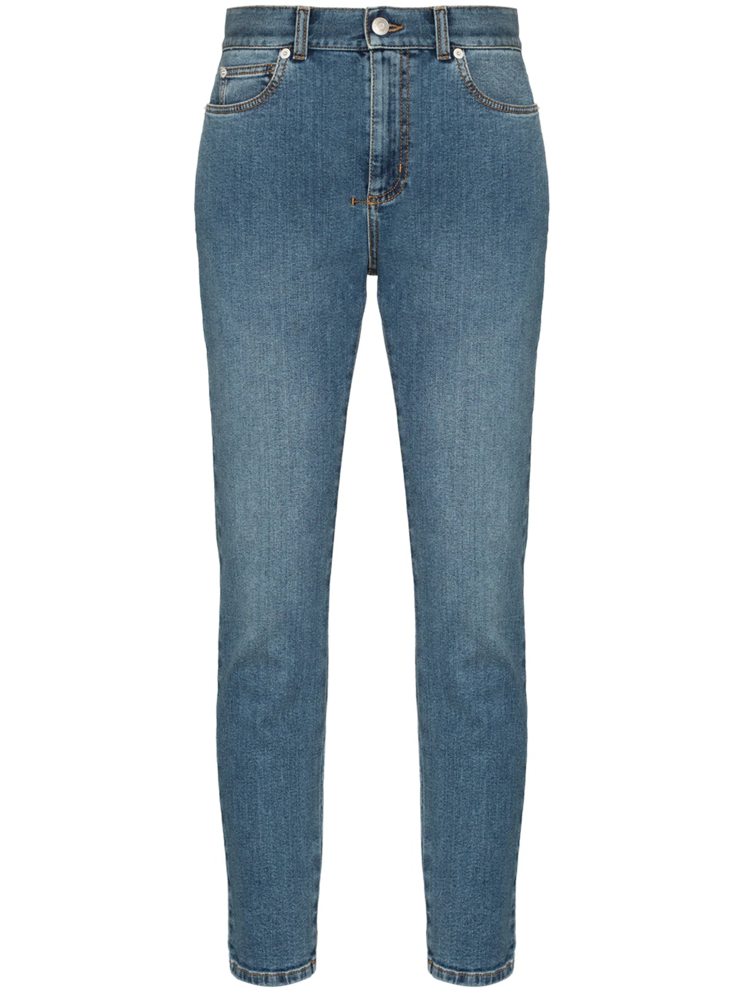 high-rise skinny-fit jeans
