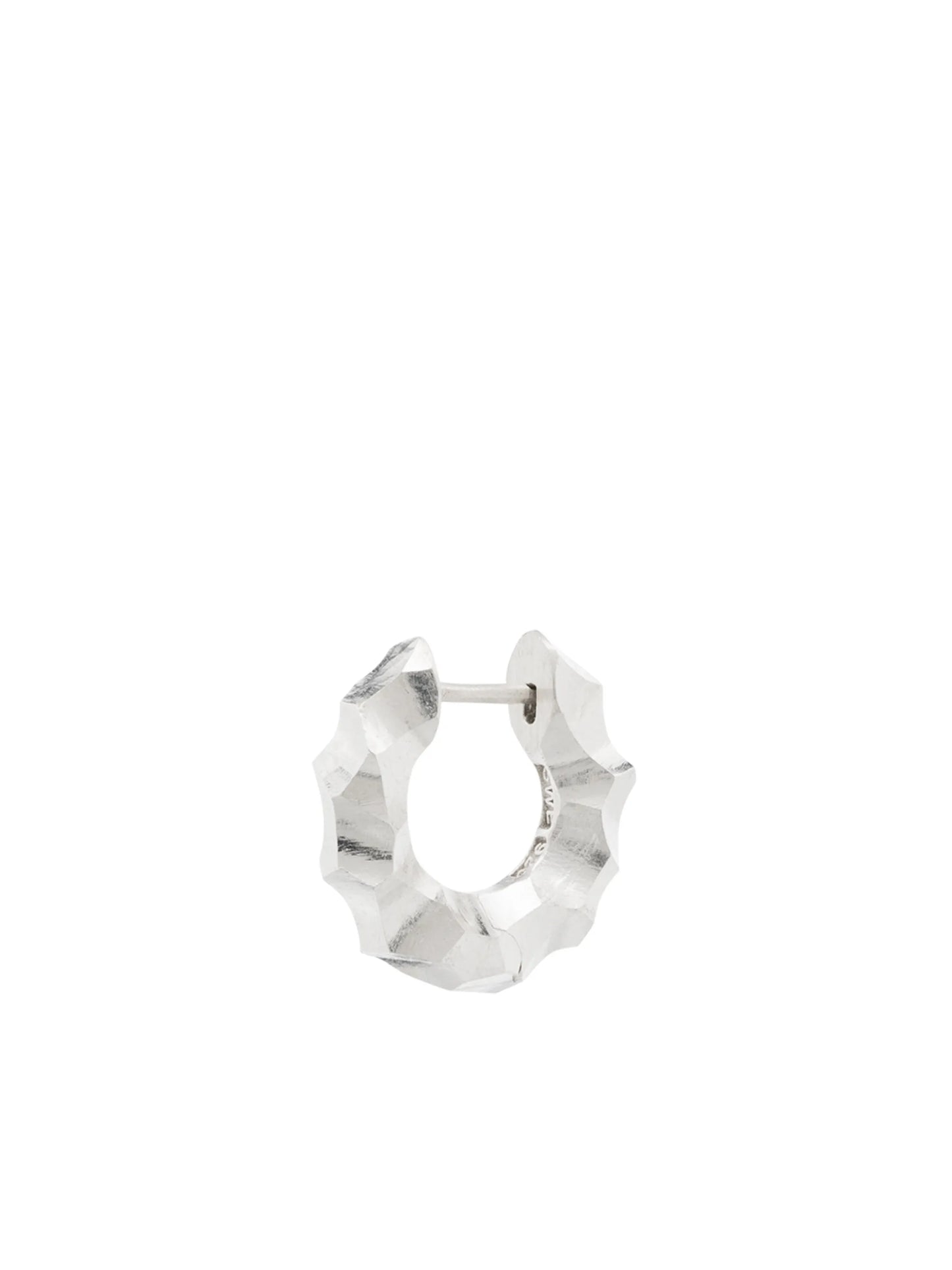 sterling silver single hoop earring